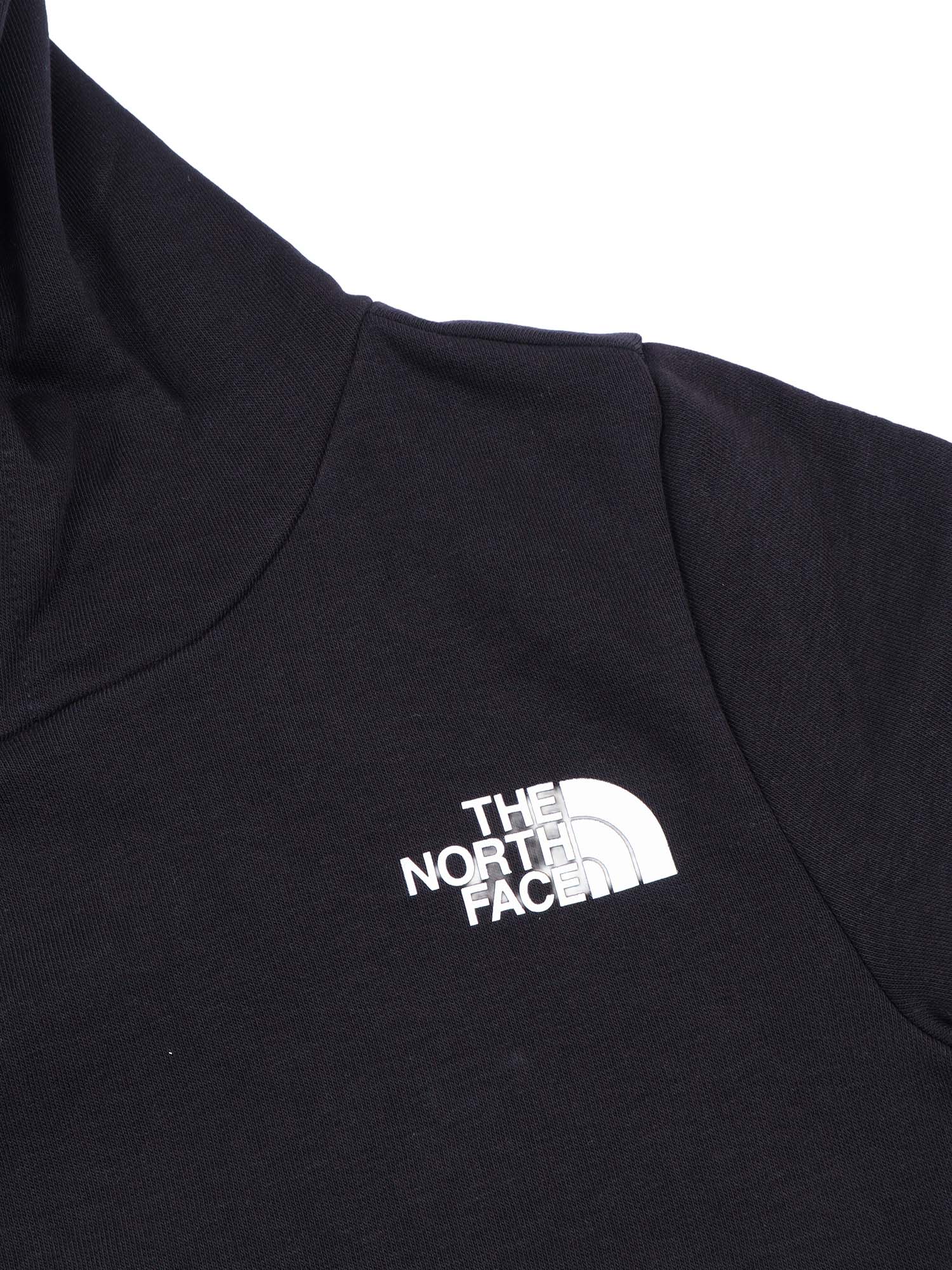 TEEN SIMPLE DOME LIGHT REG HOODIE TNF BLACK Cotton Polyester Sweatshirt