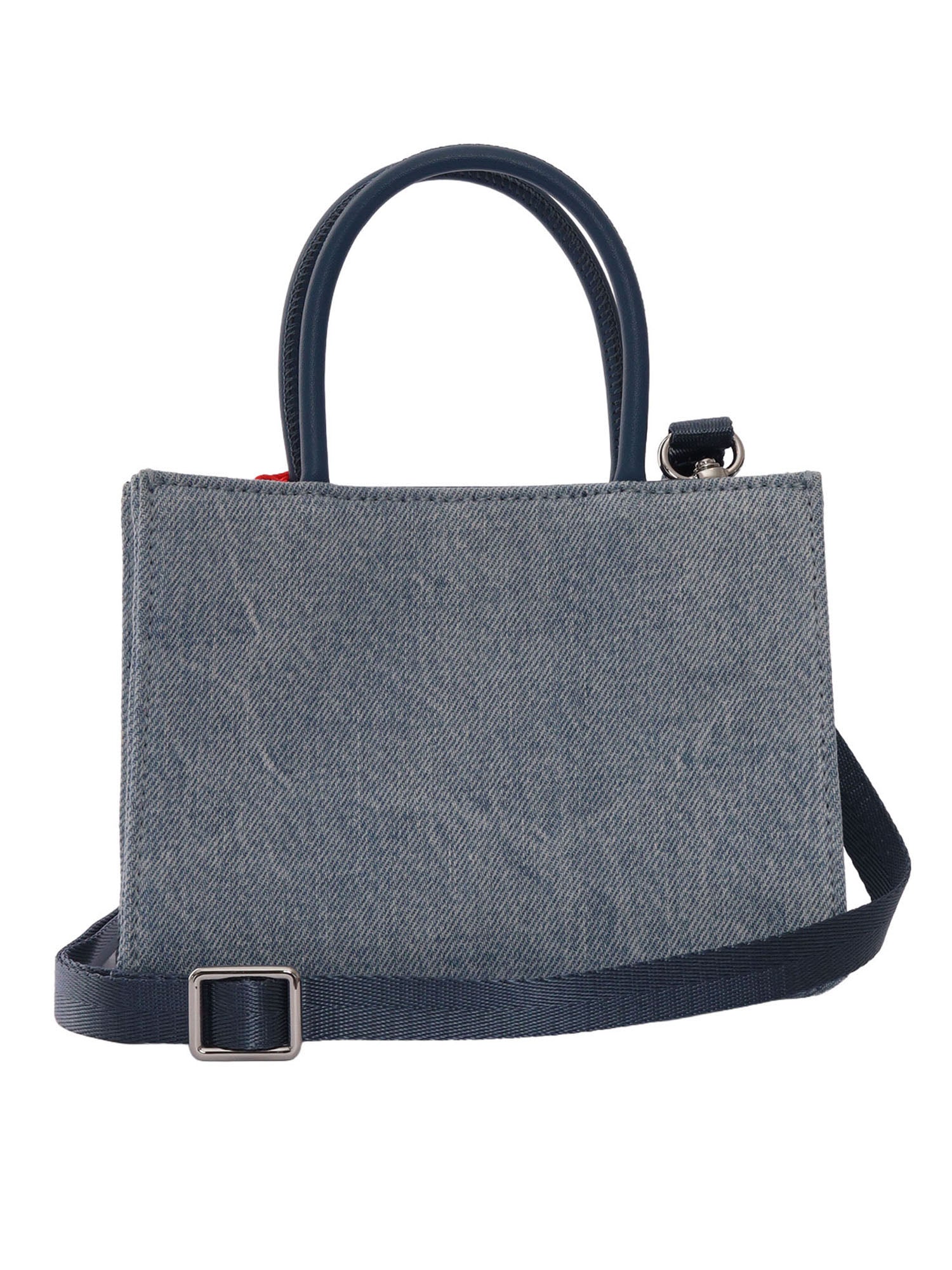 Bags Blue Cotton Polyurethane Polyester Handbag