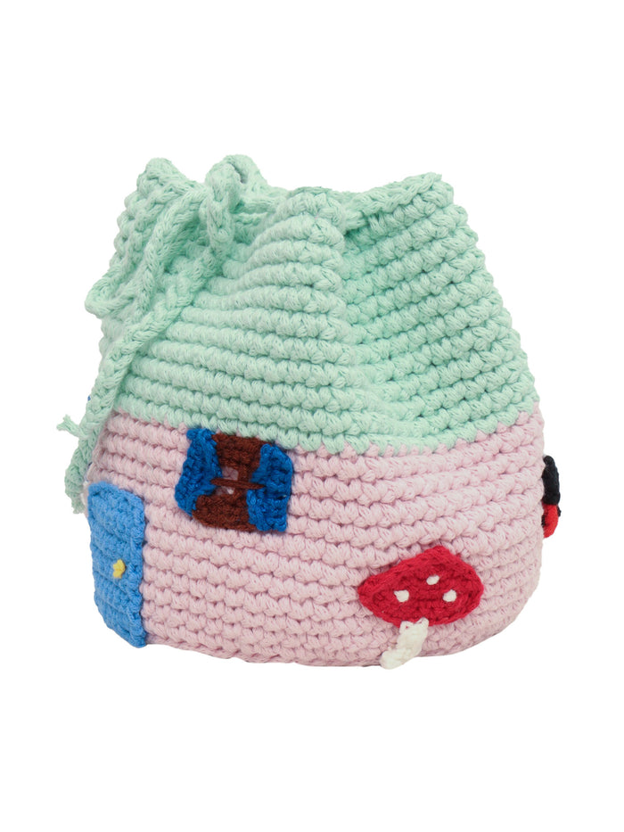 BUCKET BAG Multicolor Cotton Handbag