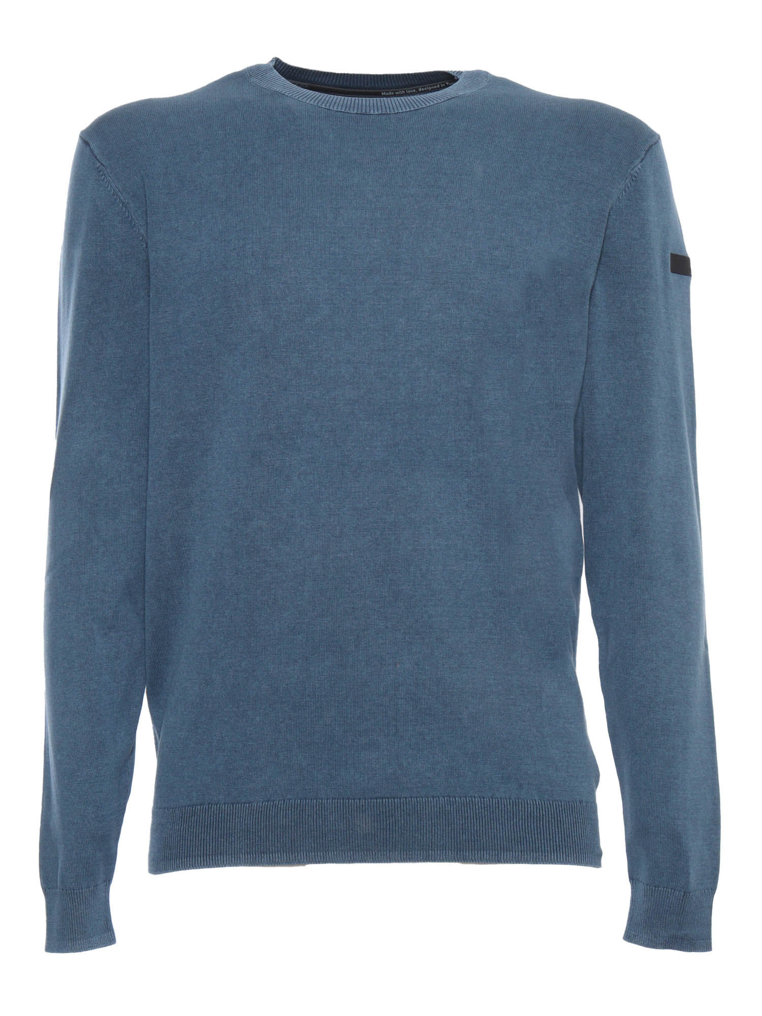 Blue techno sweater Cotton Crewneck