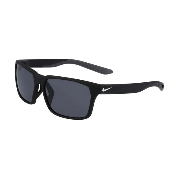 Nike Sunglasses Square Full Rim, Matte Black Frame And Dark Grey Lens Nikemaverickrgenif2488x010