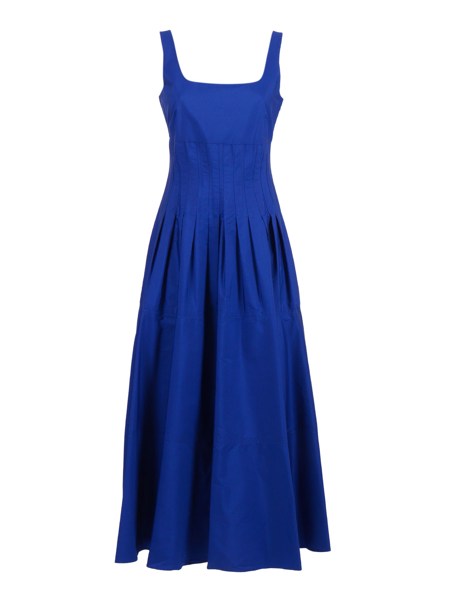 Dress Blue Cotton Midi
