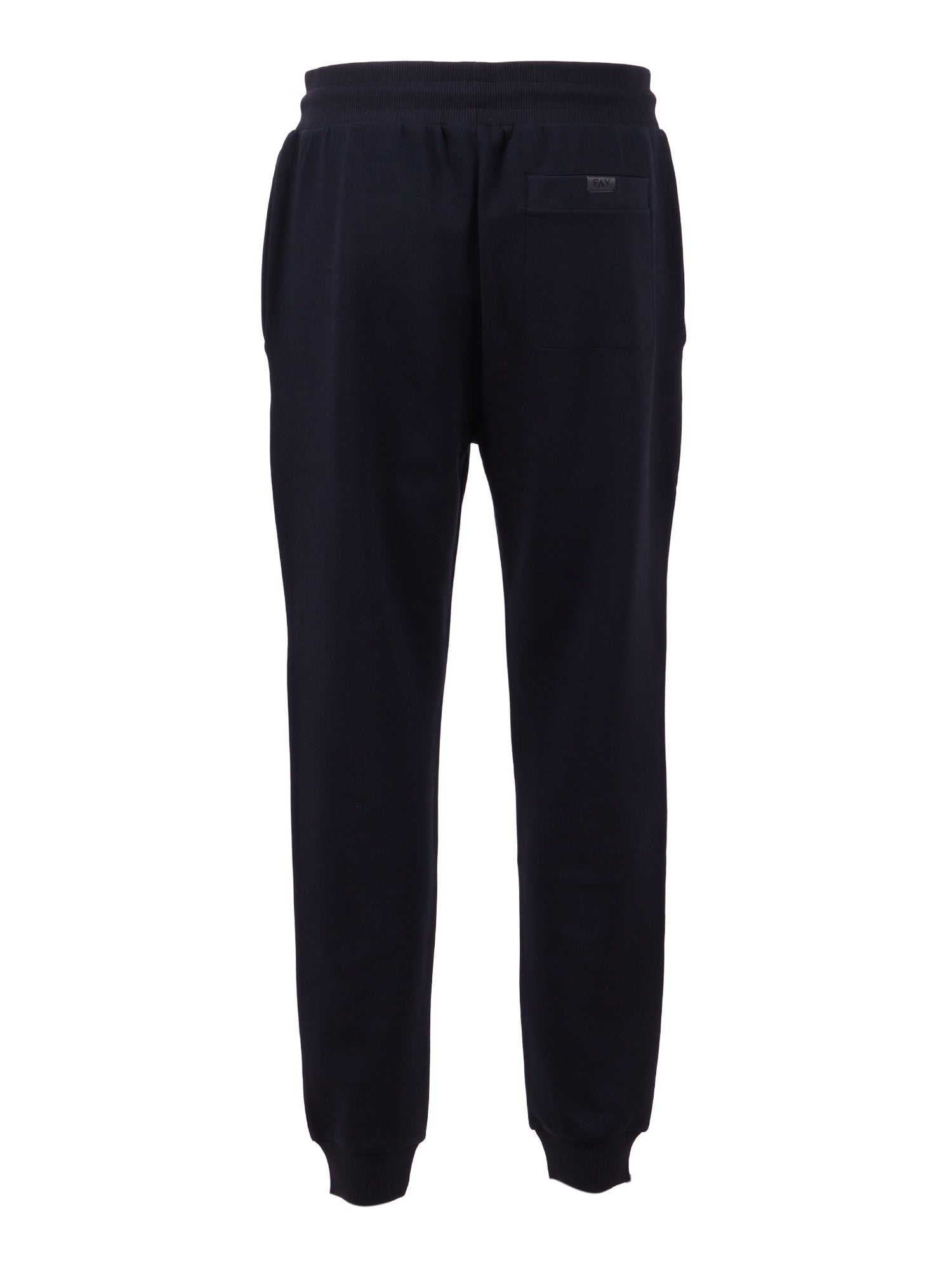 SWEATPANTS Blue Cotton Polyester Elastane Trackpants
