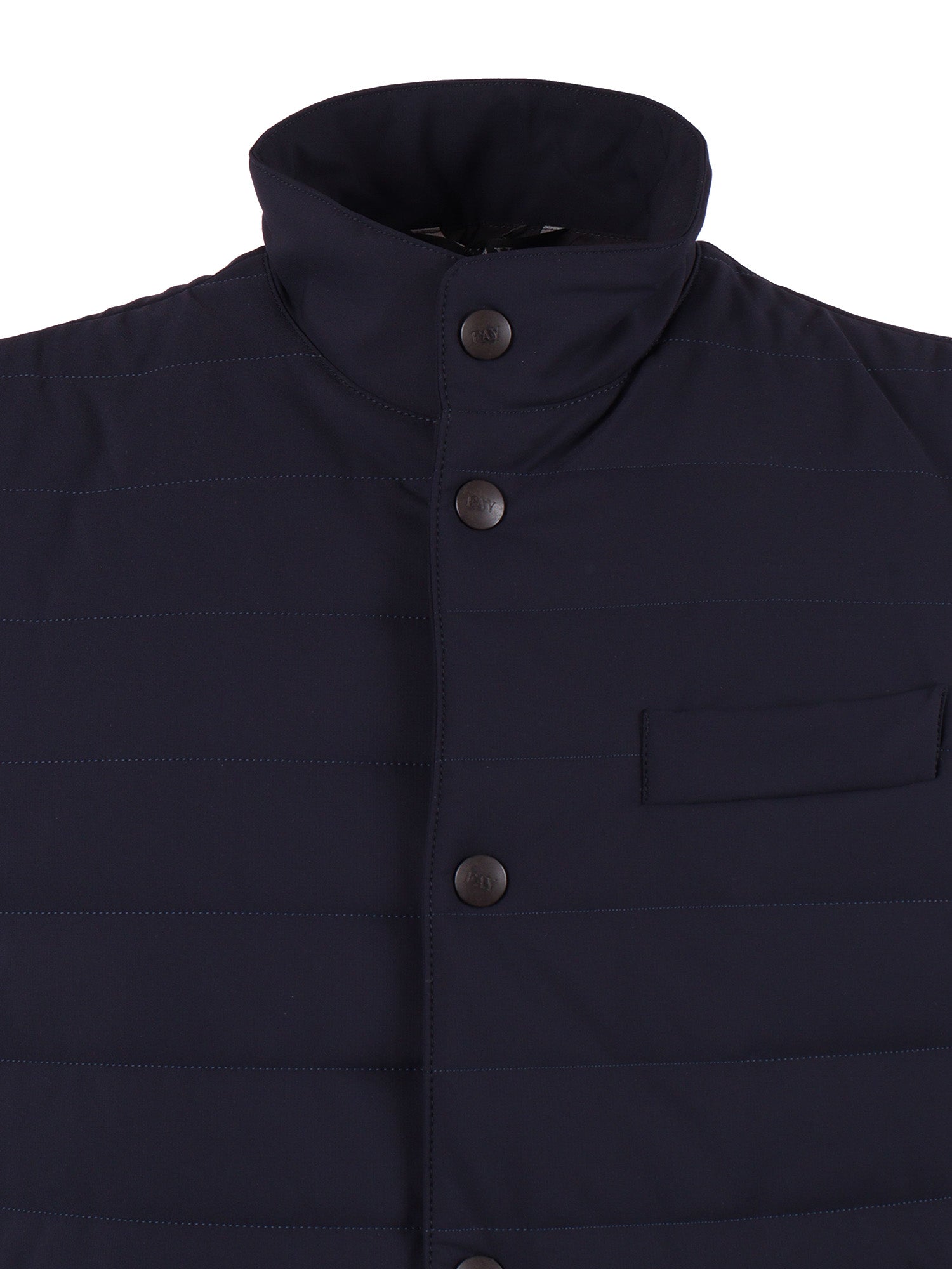 TRAVEL STRETCH VEST Blue Polyamide Elastane