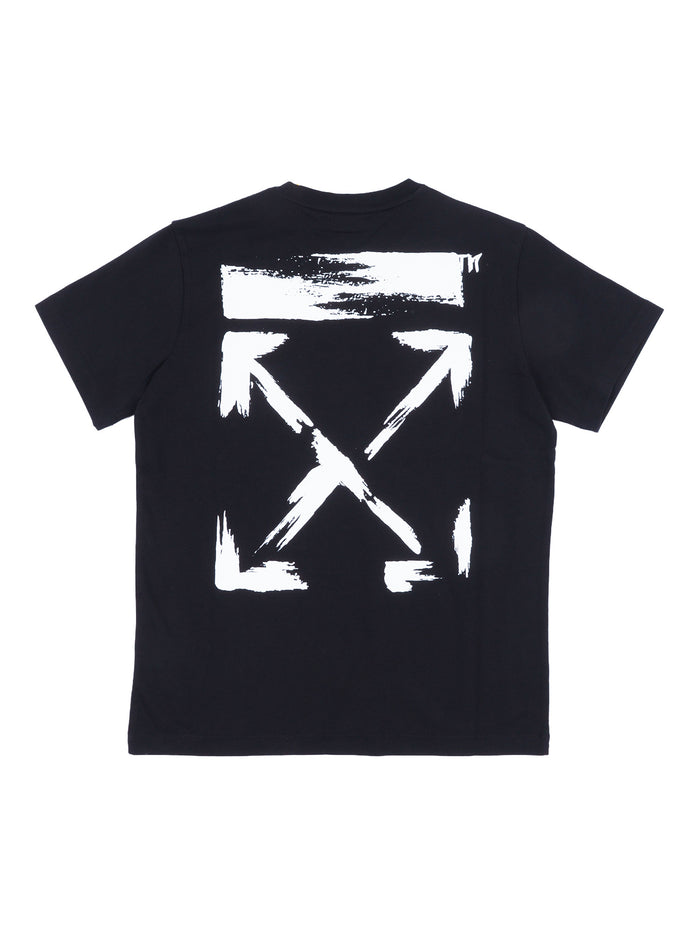 ARROW PAINT TEE S-S Black Cotton Short Sleeves T-shirt