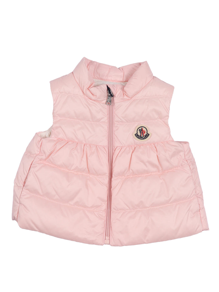 HIVA VEST Pink Sleeveless Puffer