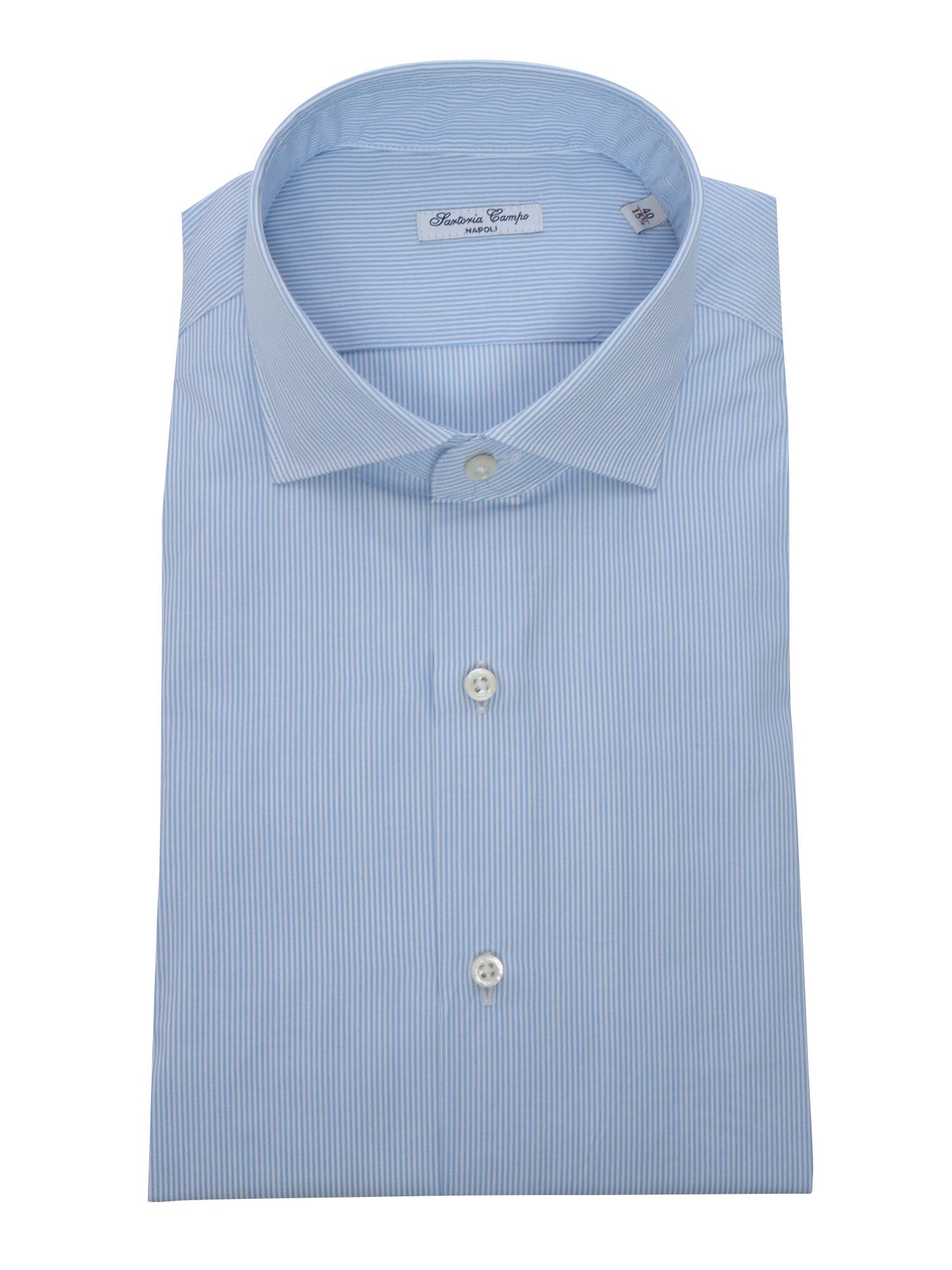 White and blue striped shirt Light Cotton