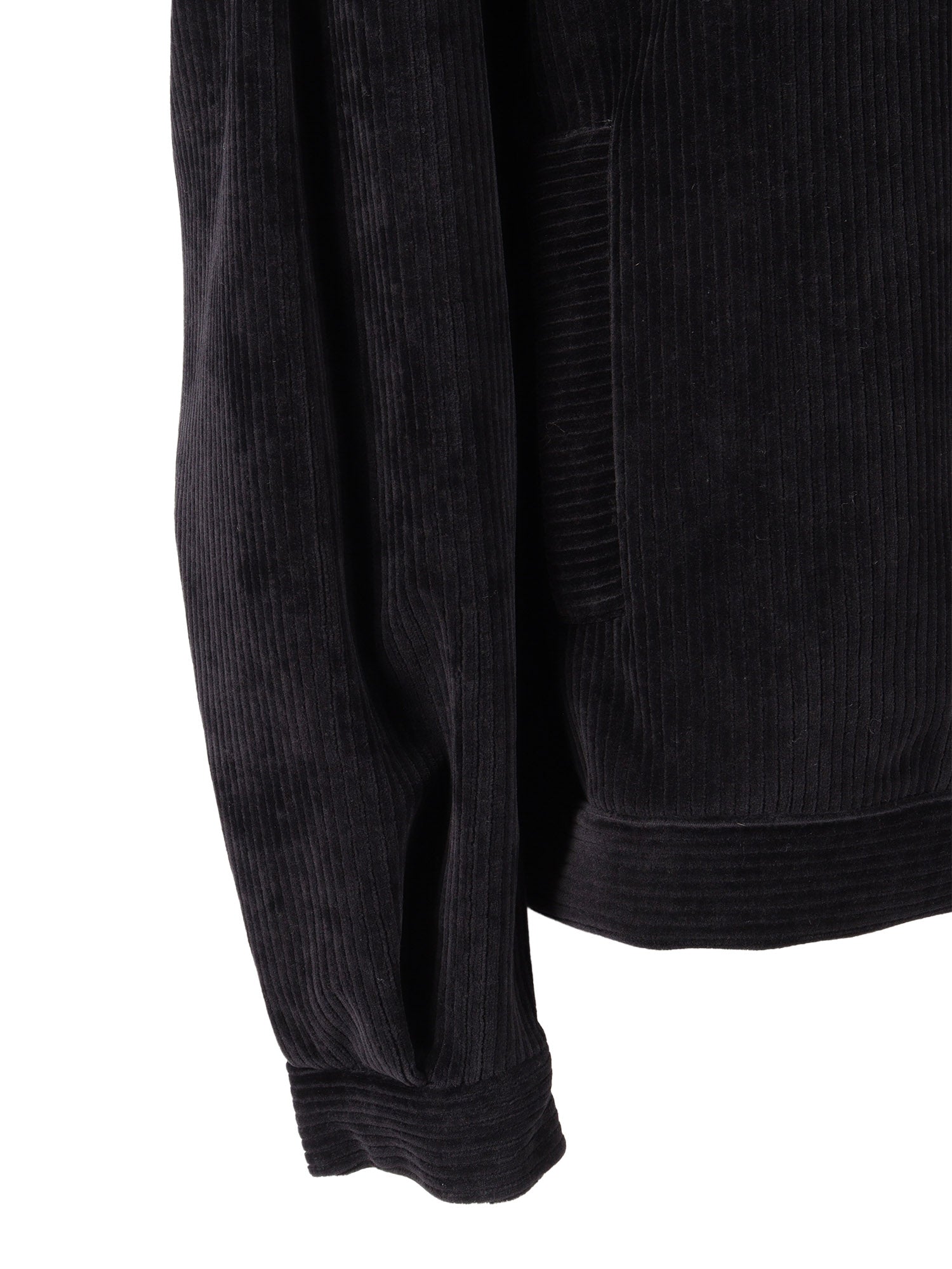 Jersey Jacket Black Cotton Polyester