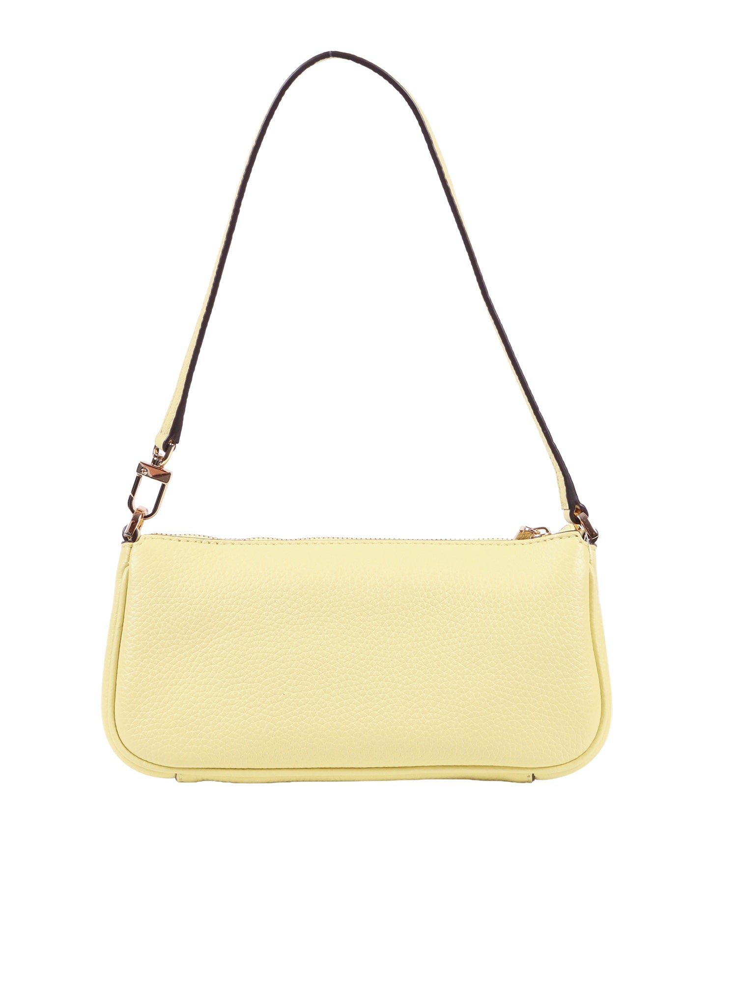 SM CONV POUCHETTE Yellow Cow Leather Handbag