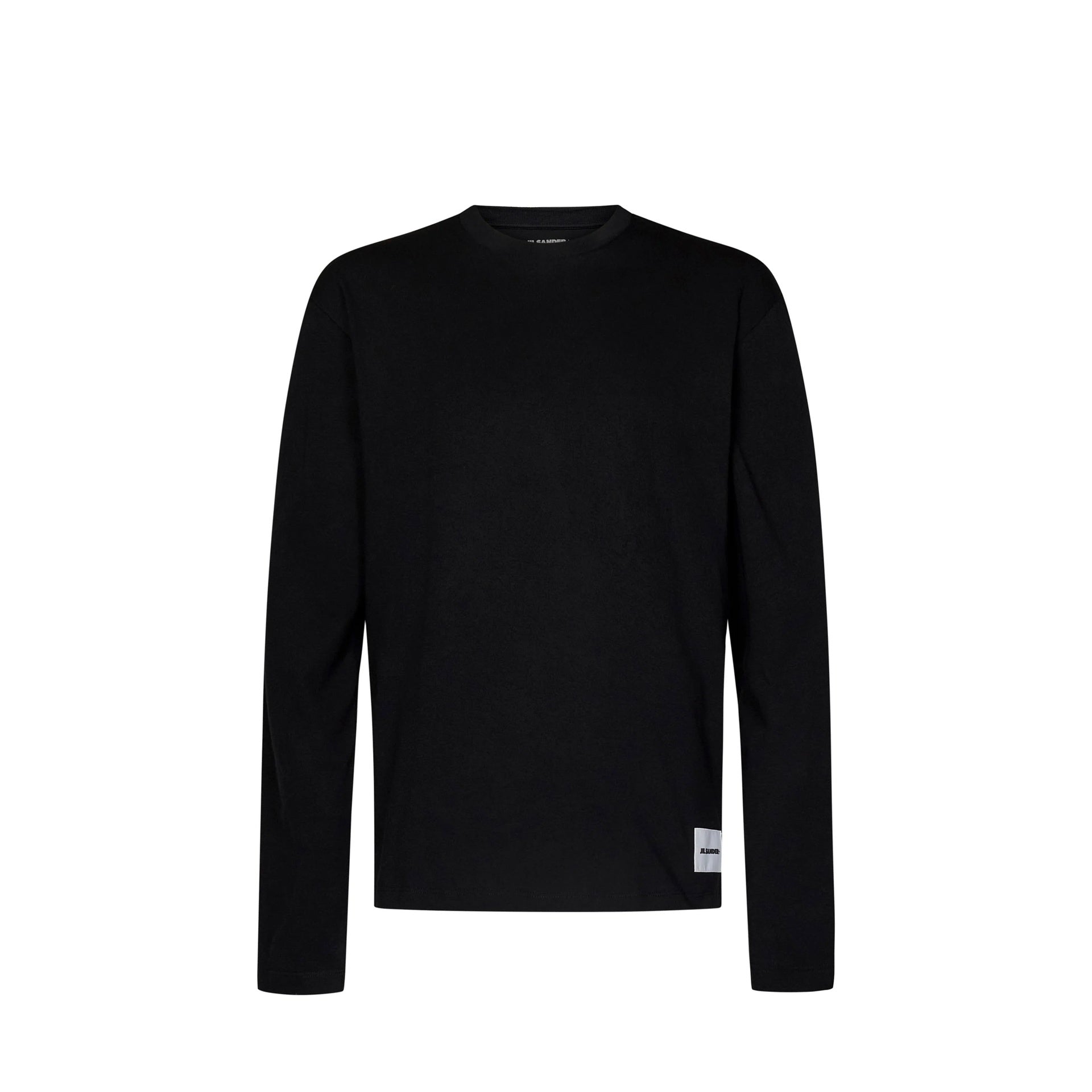 Jil Sander 3-Pack Long-Sleeved T-Shirt Set Black Cotton