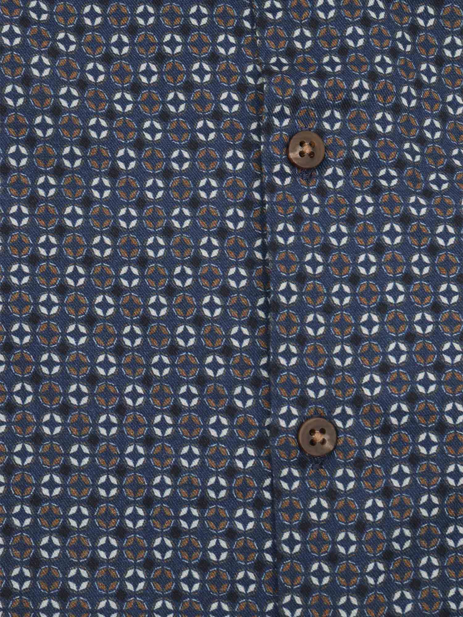 Mens Shirt Blue Cotton
