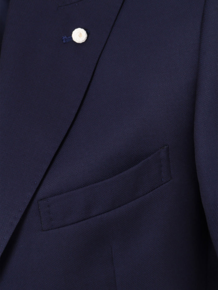 Blue mens suit Virgin Wool Jacket