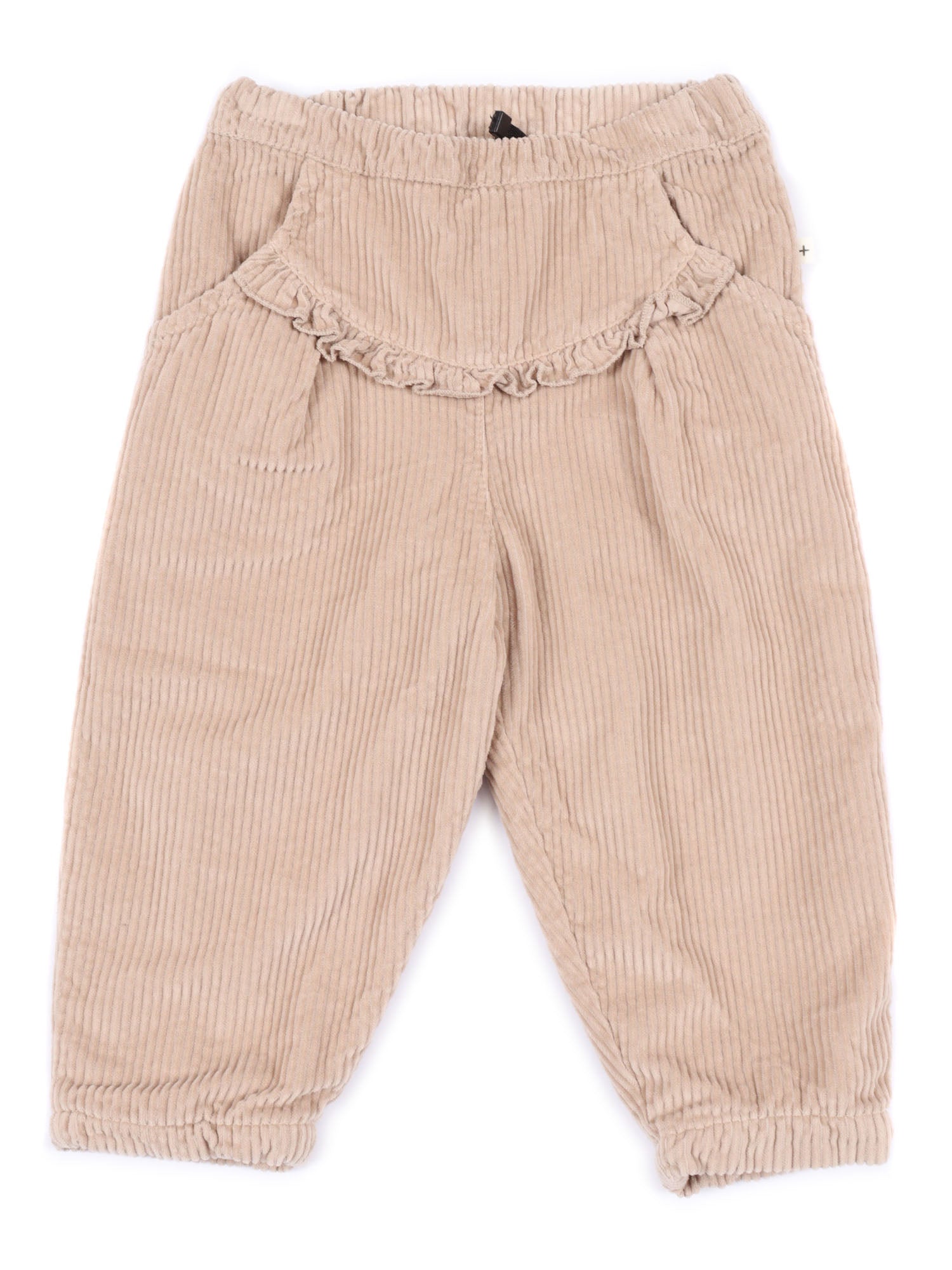 Lined Pants Beige Cotton