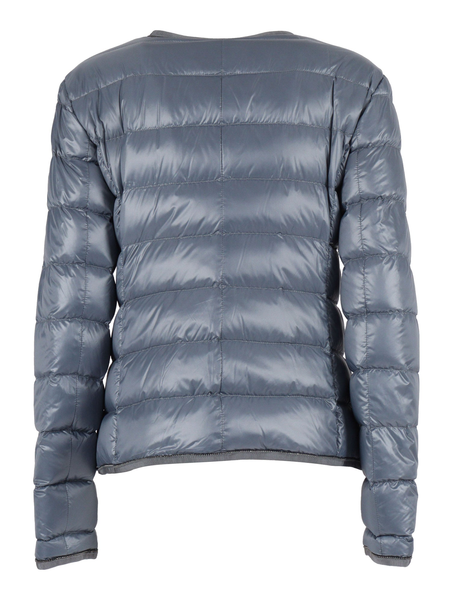 Giroc.bord.gros+caten. Light Down Jacket Blue Short Puffer