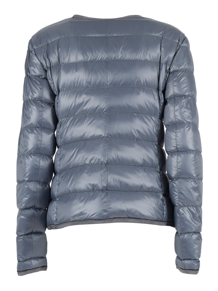 Giroc.bord.gros+caten. Light Down Jacket Blue Short Puffer