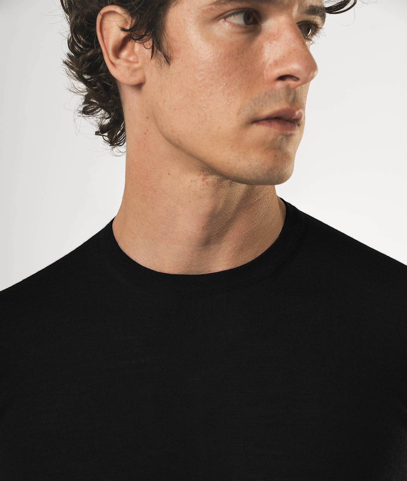 Wool T-Shirt Mentone Green Round Neck