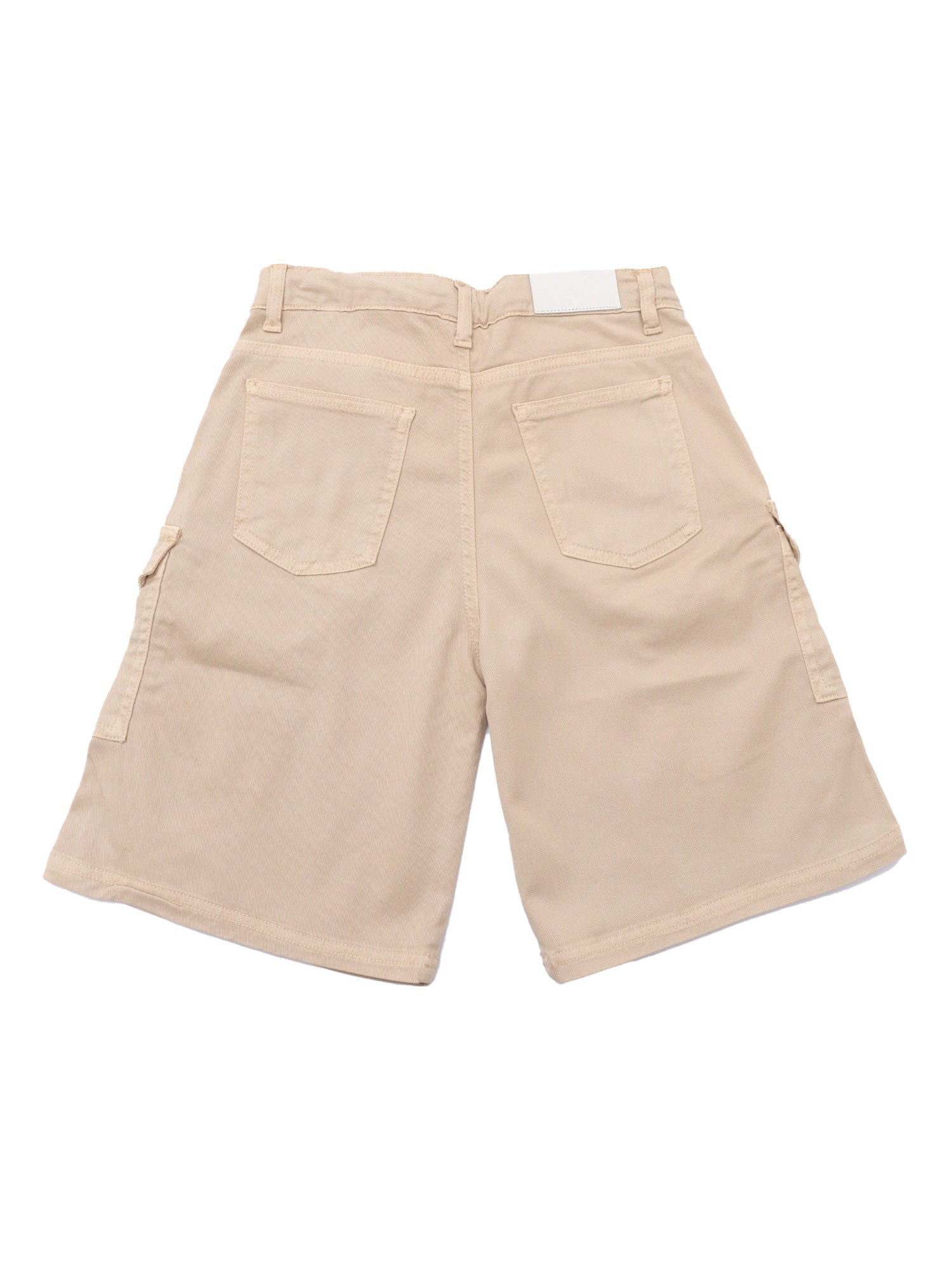 LYOCELL BULL BERMUDA GIRL Beige Cotton Elastane Short