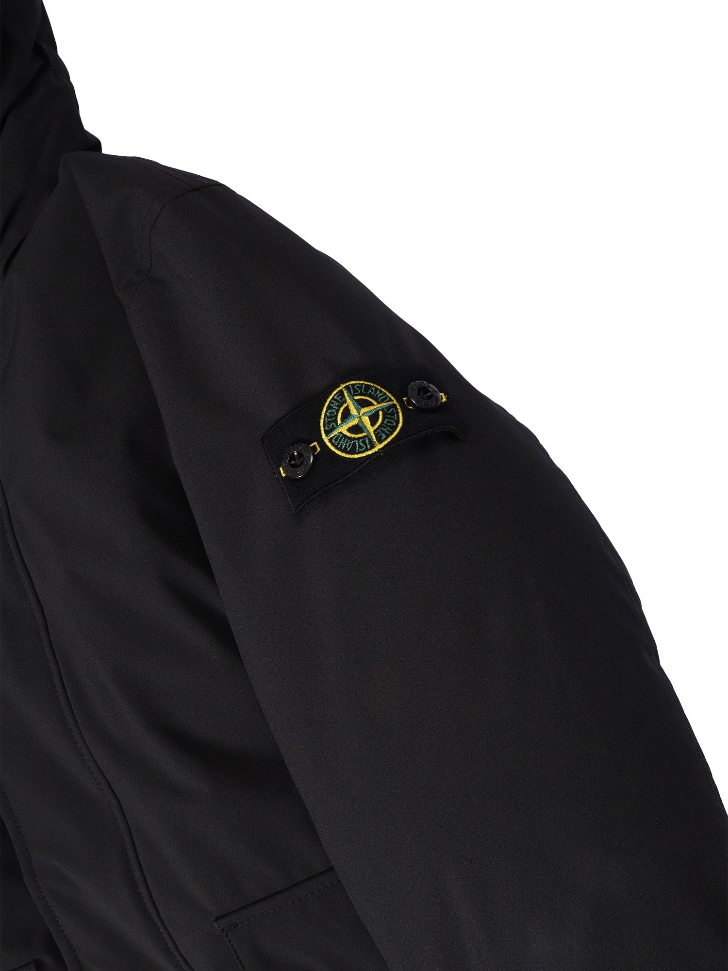 Down Jacket Black Short Puffer