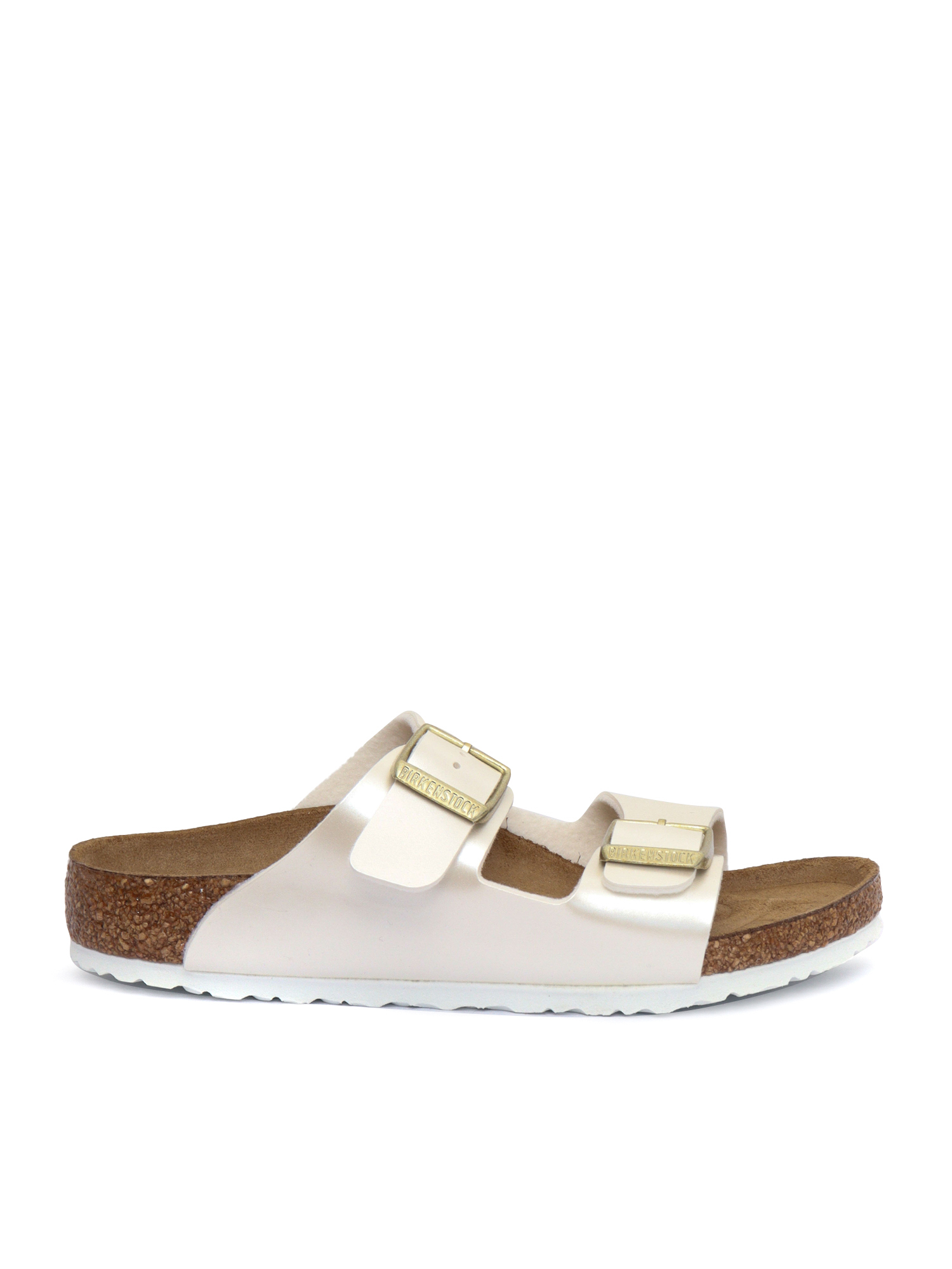 Arizona Kids electric metallic pearl, Birko Flor Silver Birkoflor Sole In Eva Sandal