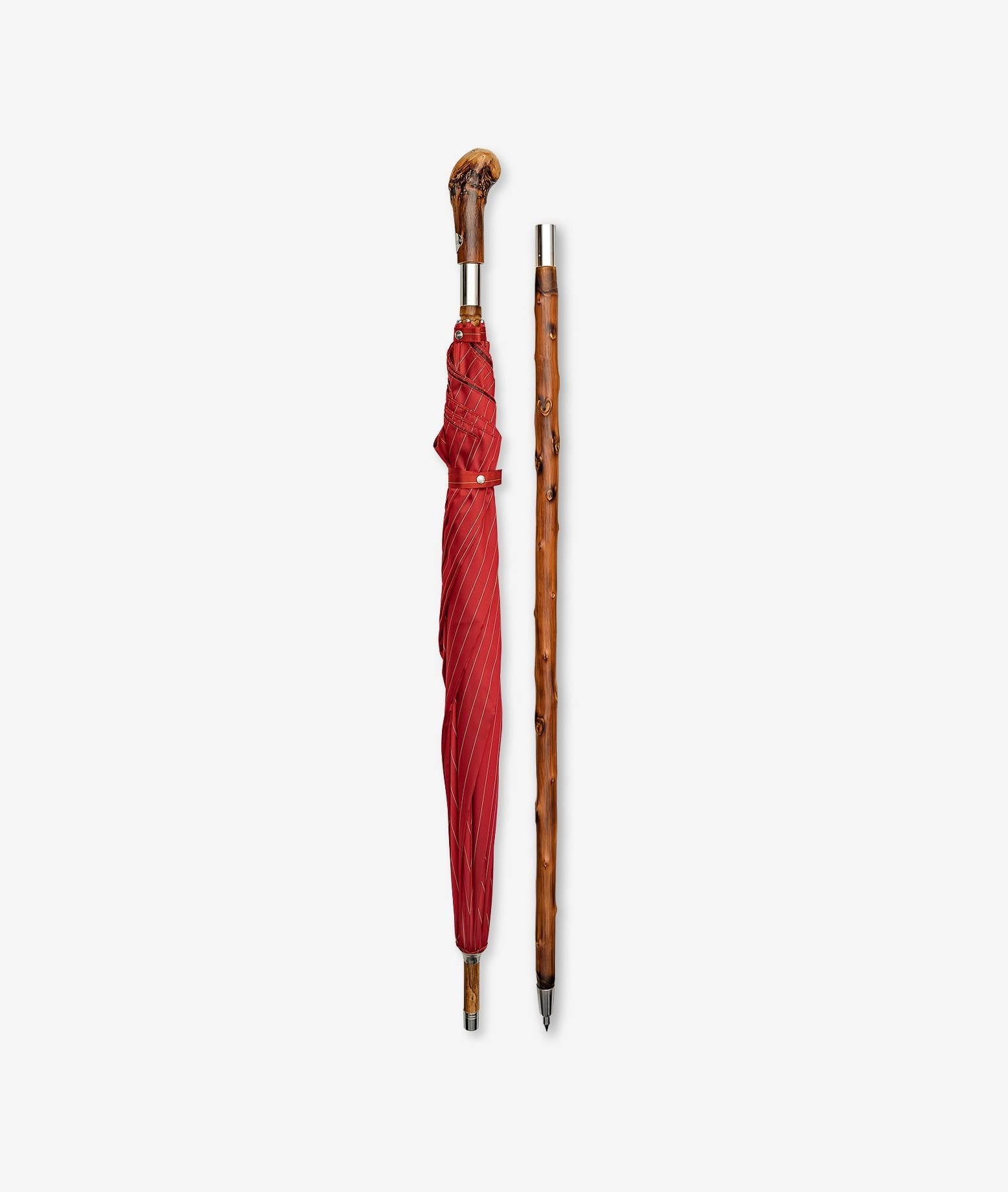 Umbrella Pic Nic Darkgreen Chestnut Handle