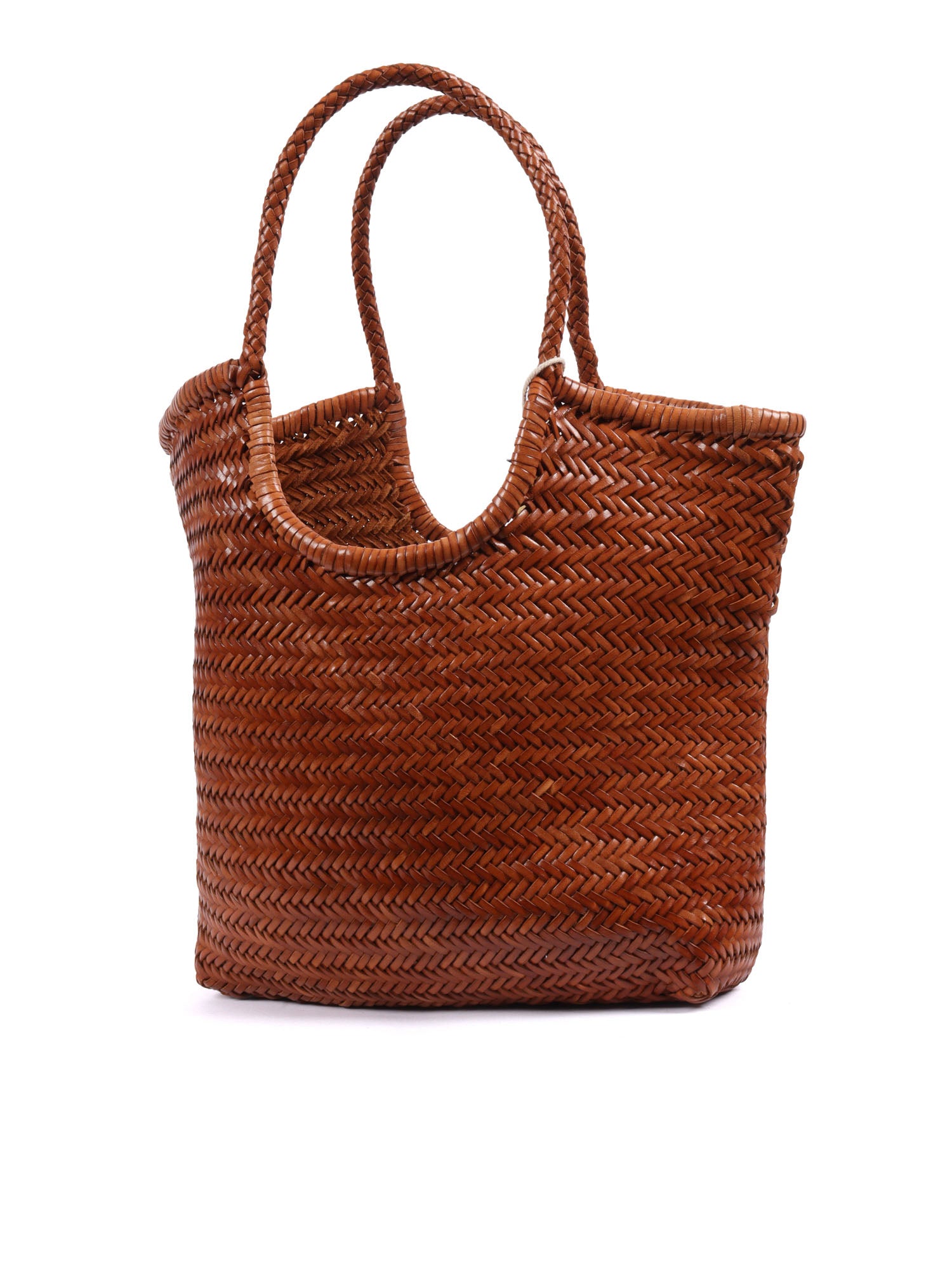 NS DIAGONAL 4MM Camel Calf Leather Shoulder Bag