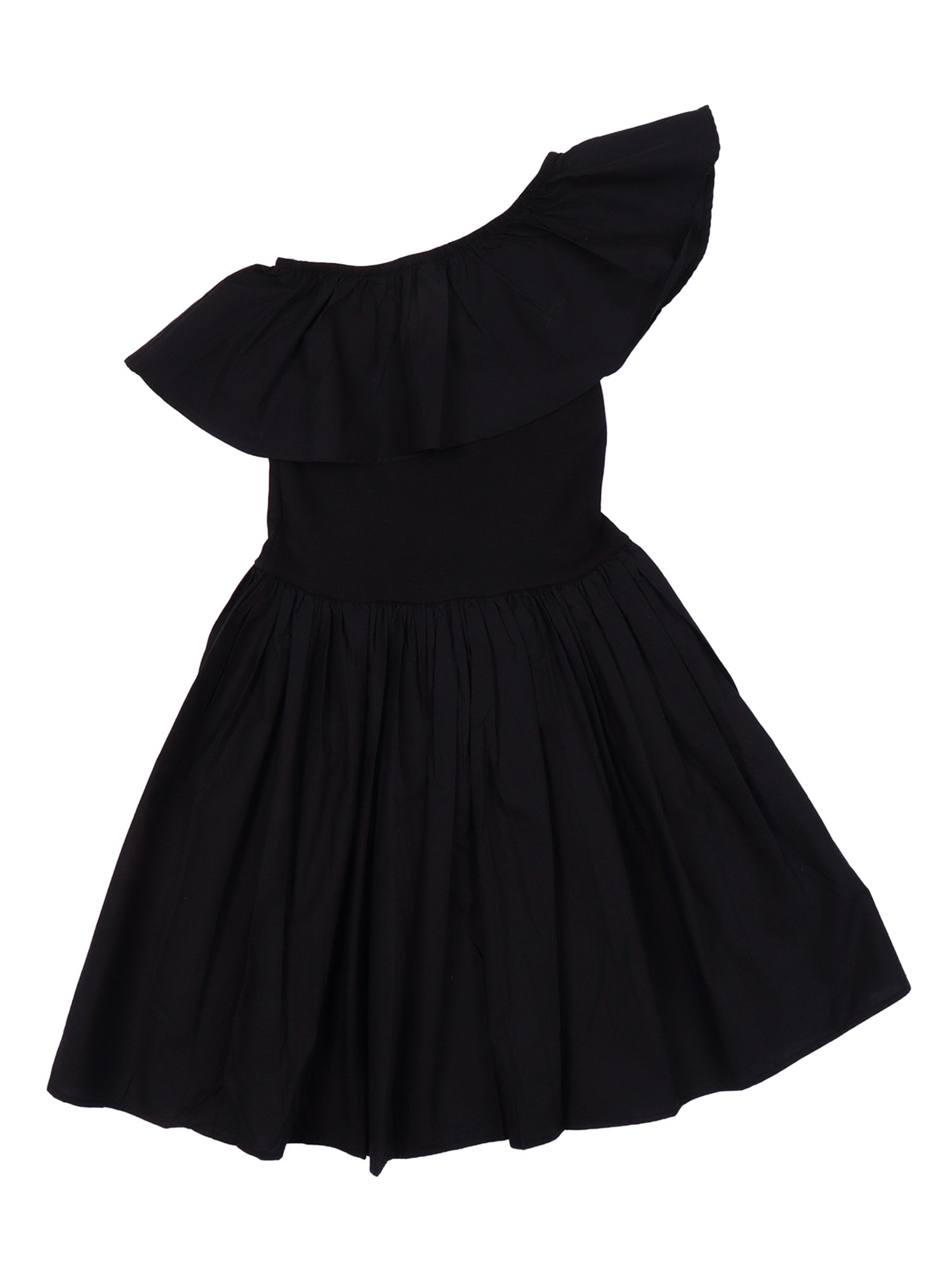 Chloey Dress SS Black Cotton Organic