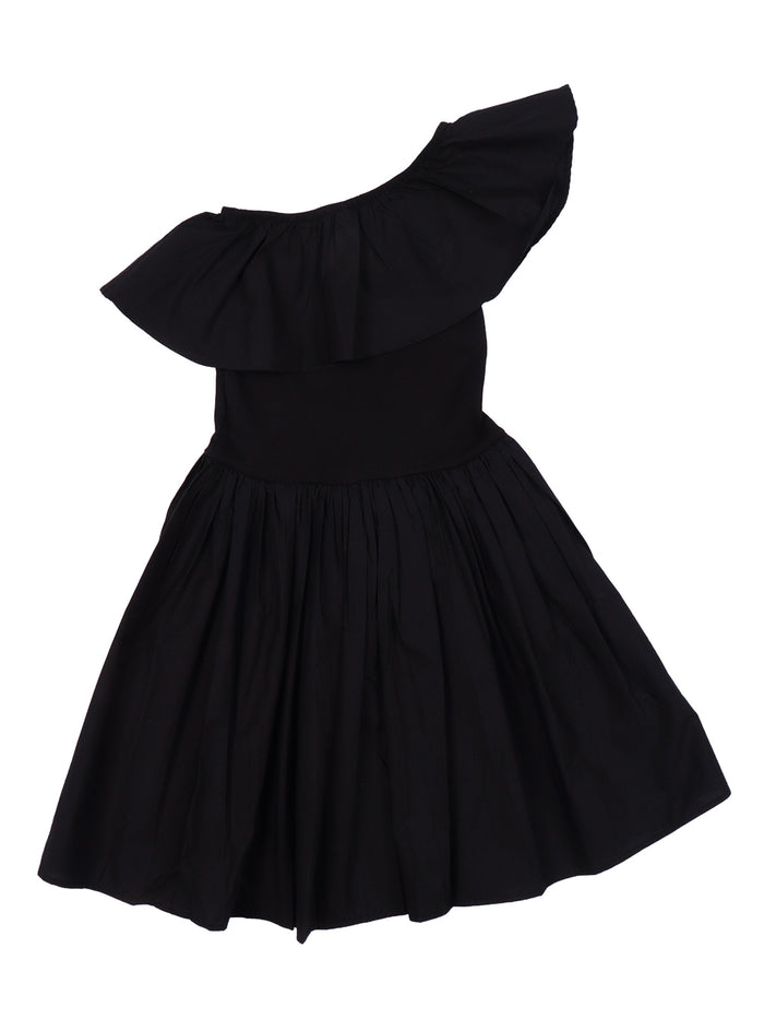 Chloey Dress SS Black Cotton Organic