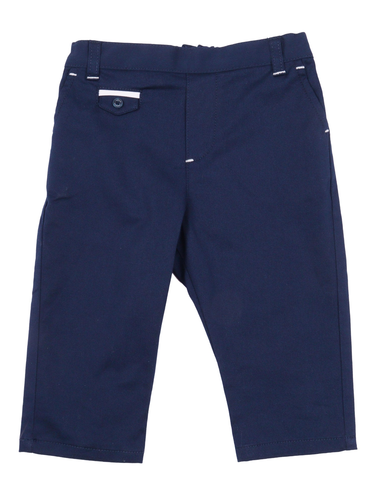 Pantalone Blue Cotton Elastane Pant
