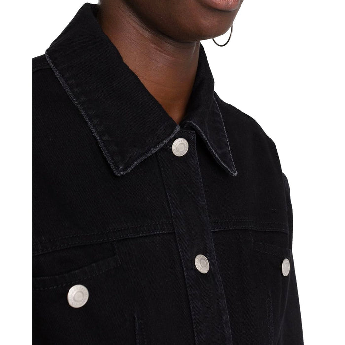Alexander Mcqueen Denim Jacket Black Cotton