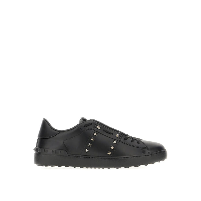 Garavani Rockstud Untitled Sneakers Black Leather