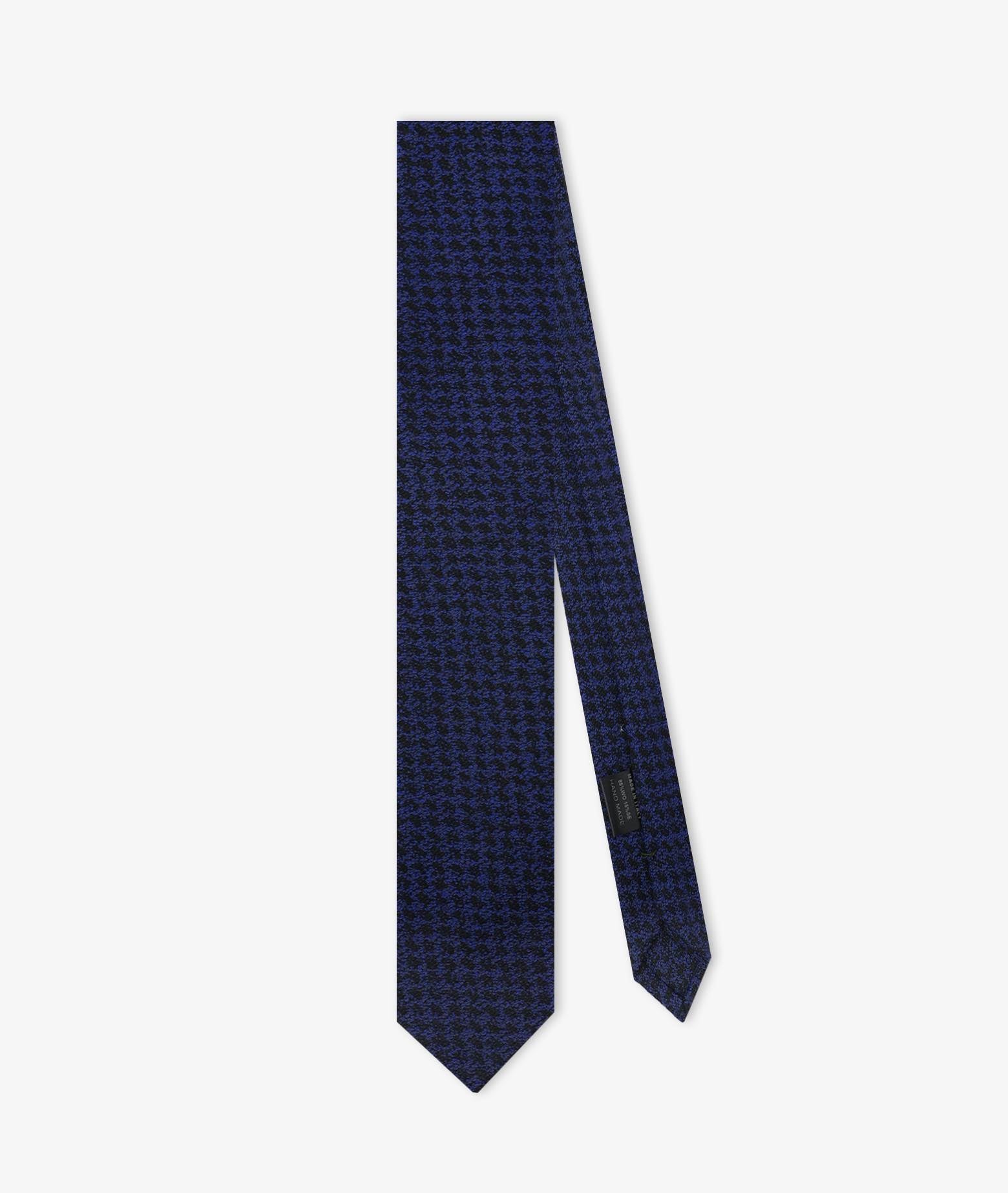 Wool Tie Porta Nuova Blue Knitted