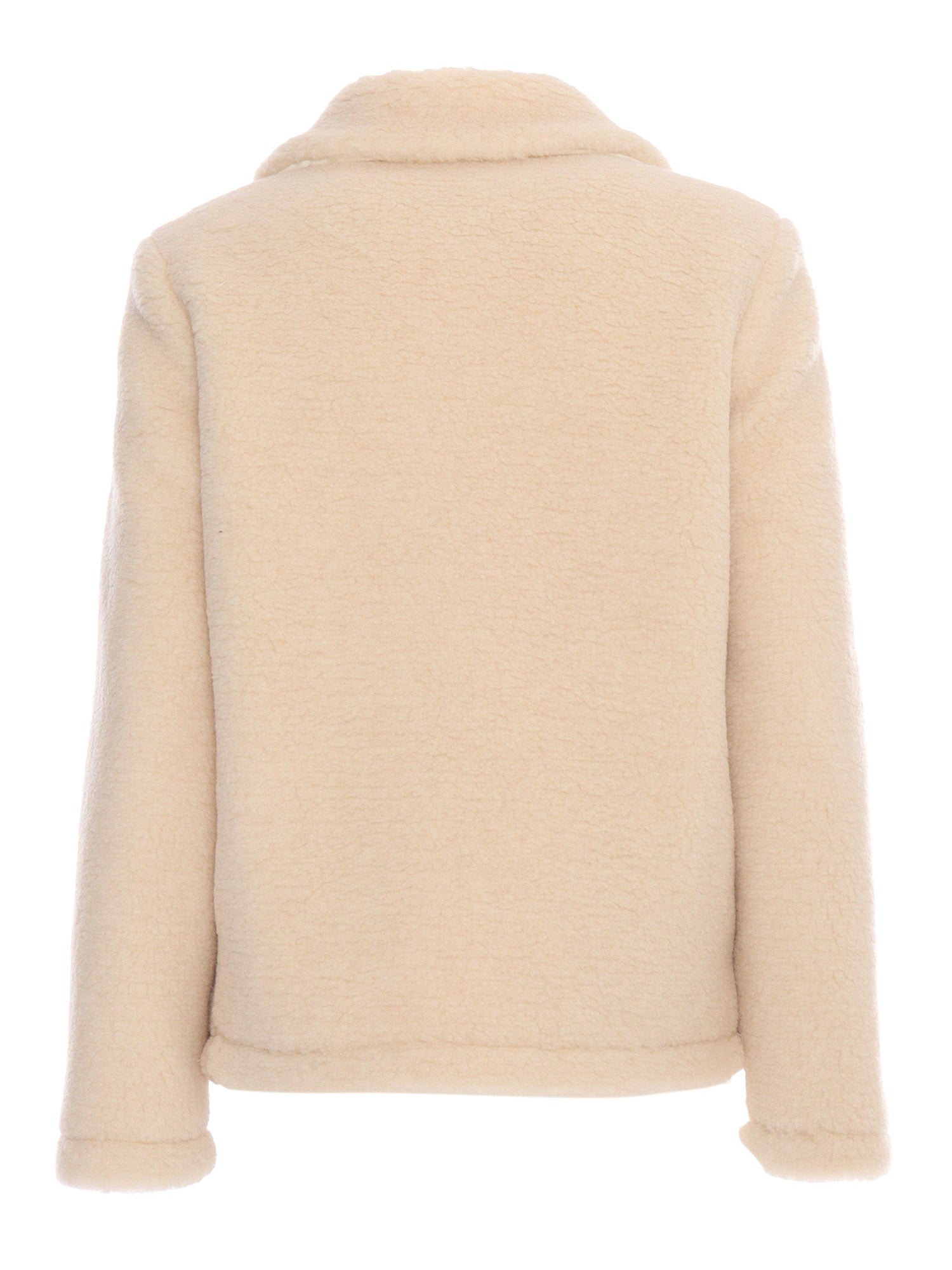 3 Hooks Shearling Jacket Cream Heavy
