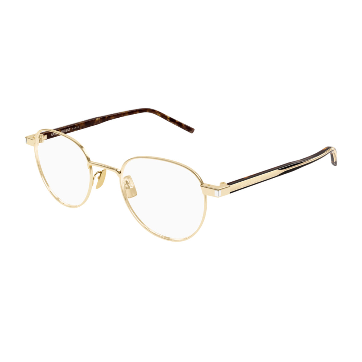 Saint Laurent SL 781 Linea Corner Angle 002 Gold Crystal Havana Oro Acetato/ Metal Occhiali Da Vista