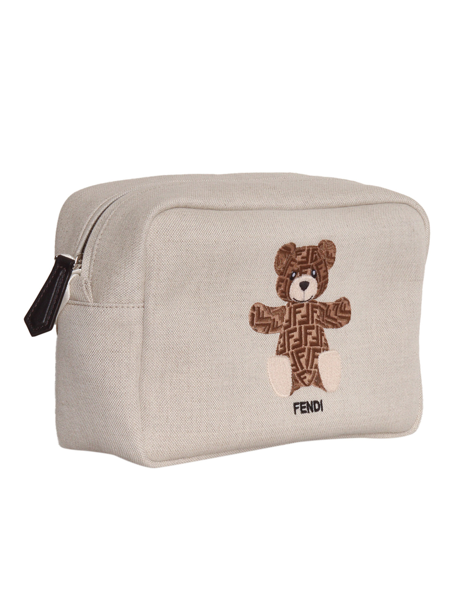 CANVAS BEAUTY CASE Beige Handbag