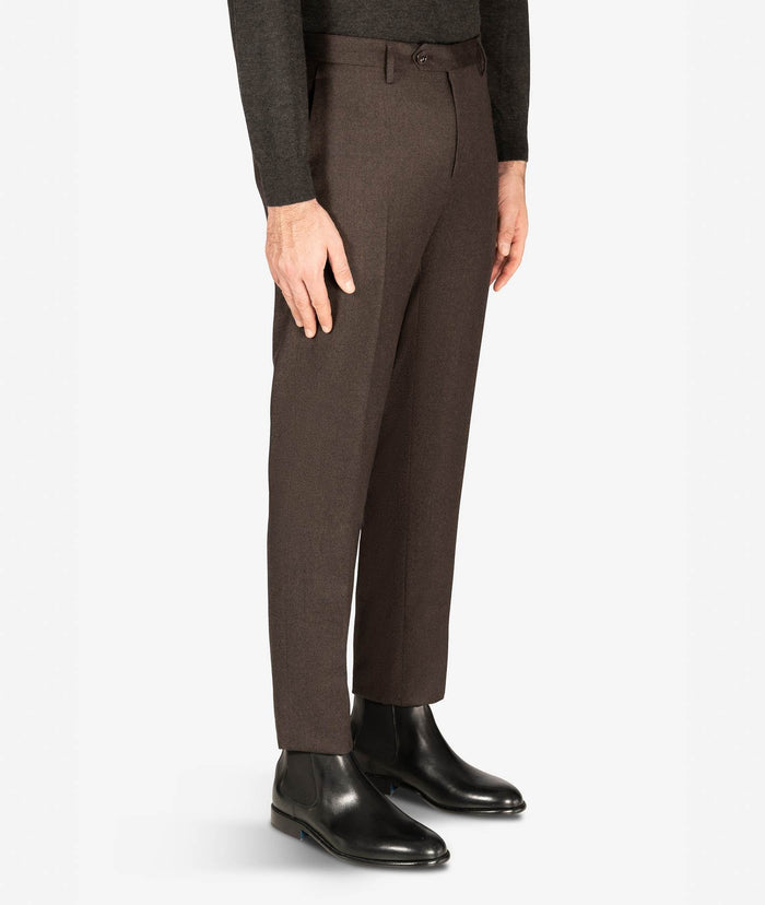 Wool Chino Bormio Chocolate Sportswear Trousers