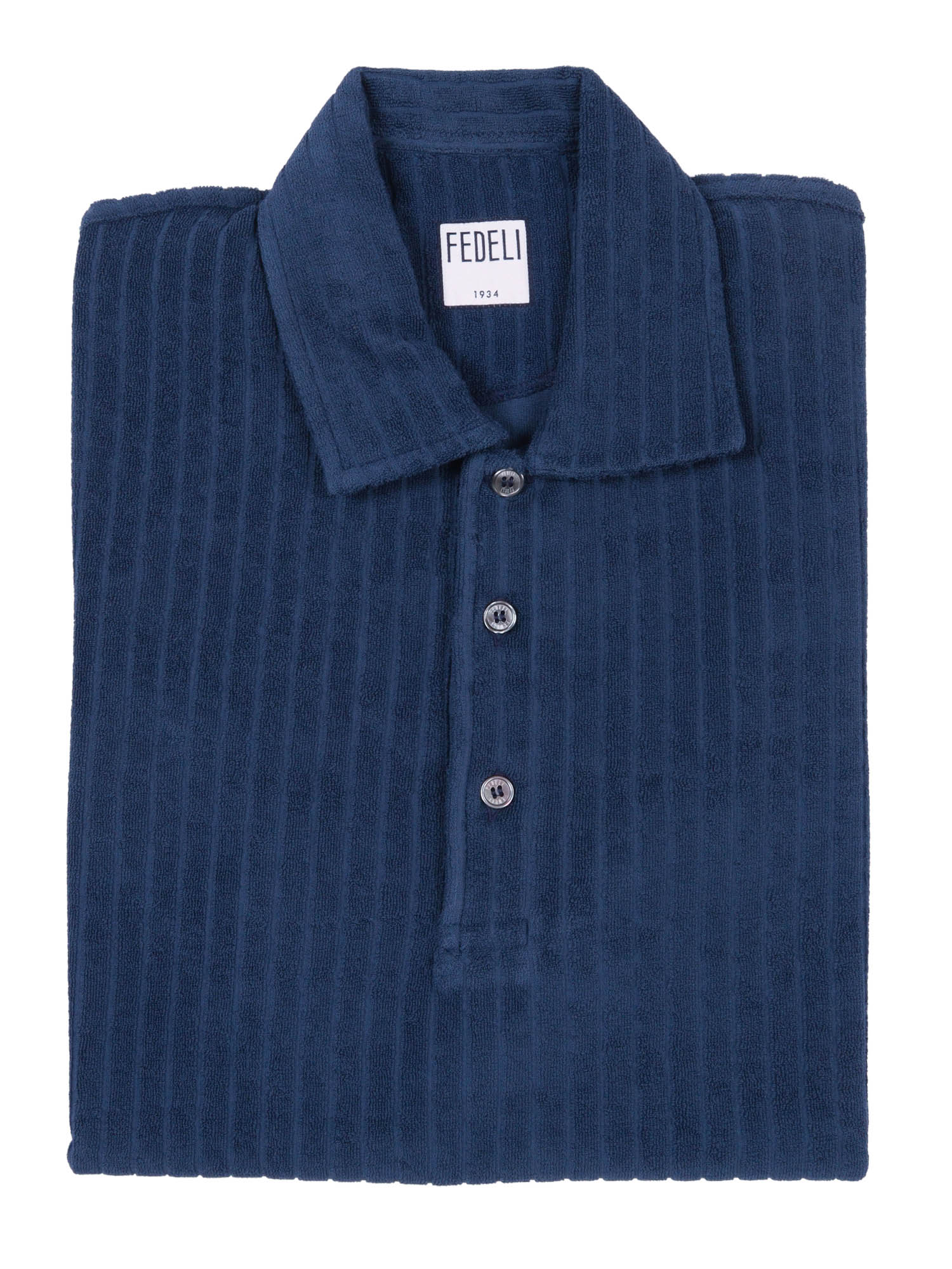 POLO-SHIRT S-S KNITTED MAN Blue Cotton Polo Shirt