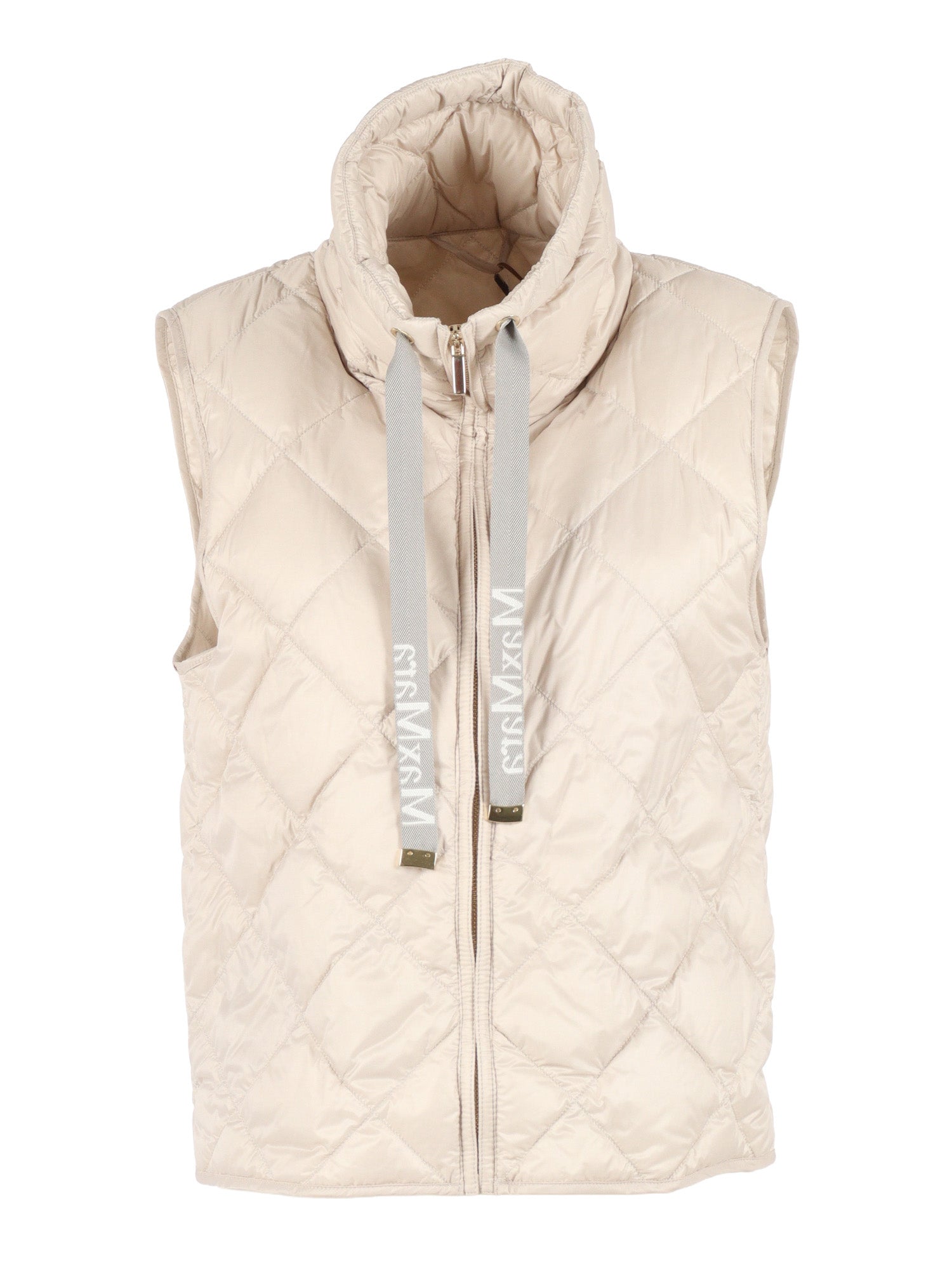 Padded Waistcoat Beige Vest