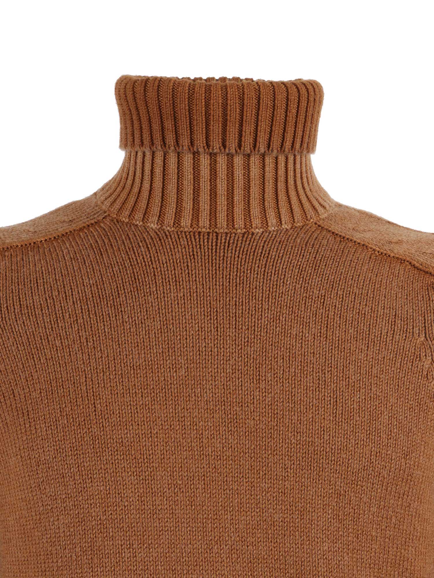 Hammer T.g.dyed M. Brown Wool Turtleneck