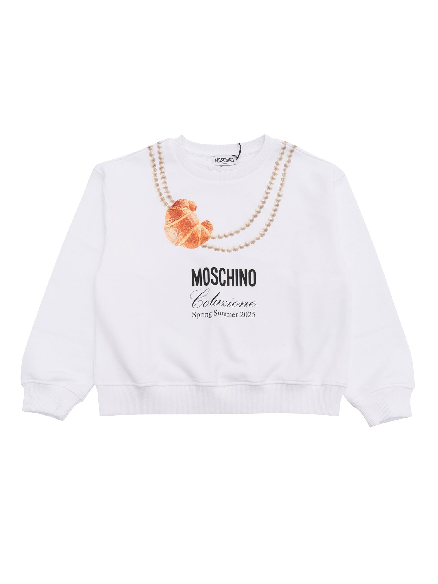 CREWNECK SWEATER White Cotton