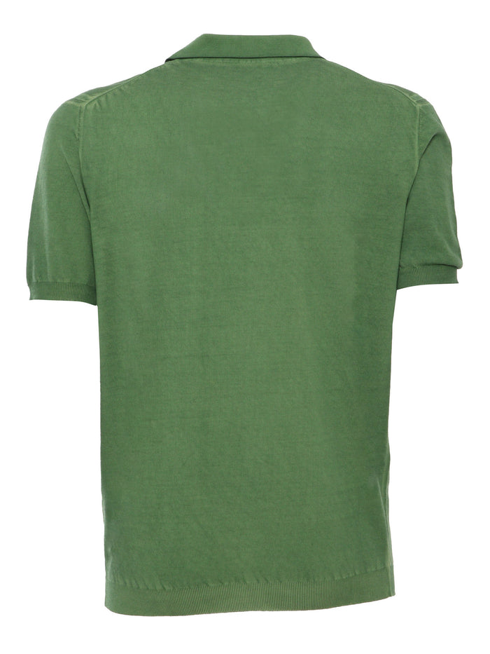 Green polo Cotton Shirt