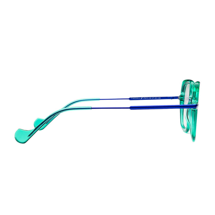 MatttewCherry 1855 Verde Blu Acetate/metal Occhiali Da Vista
