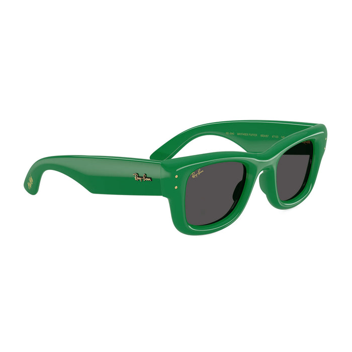 Rayban RB4940 Wayfarer Puffer by Asap Rocky 683487 Lucido Verde Nylon Occhiali Da Sole