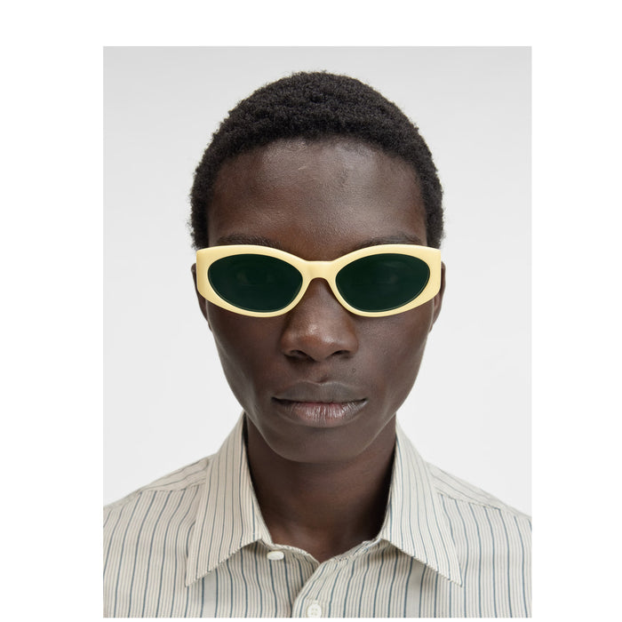 Jacquemus Les lunettes Ovalo JAC4 linea SCULPTURES C4 Yellow Giallo Acetate Occhiali Sole