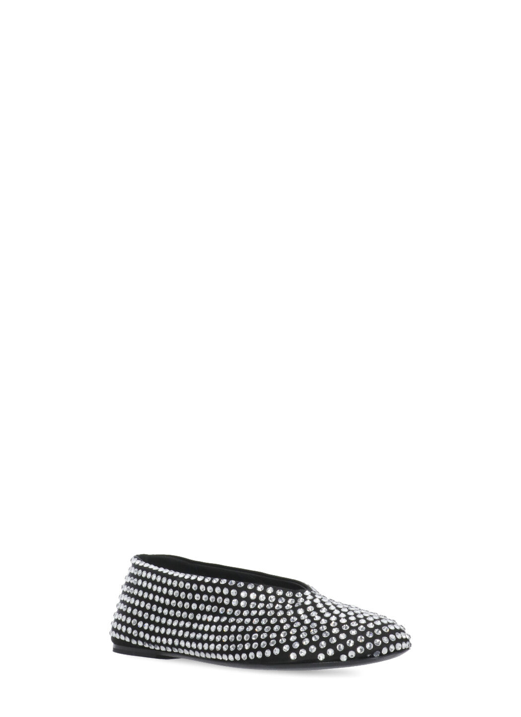 Khaite Flat Shoes Black Viscose Silk