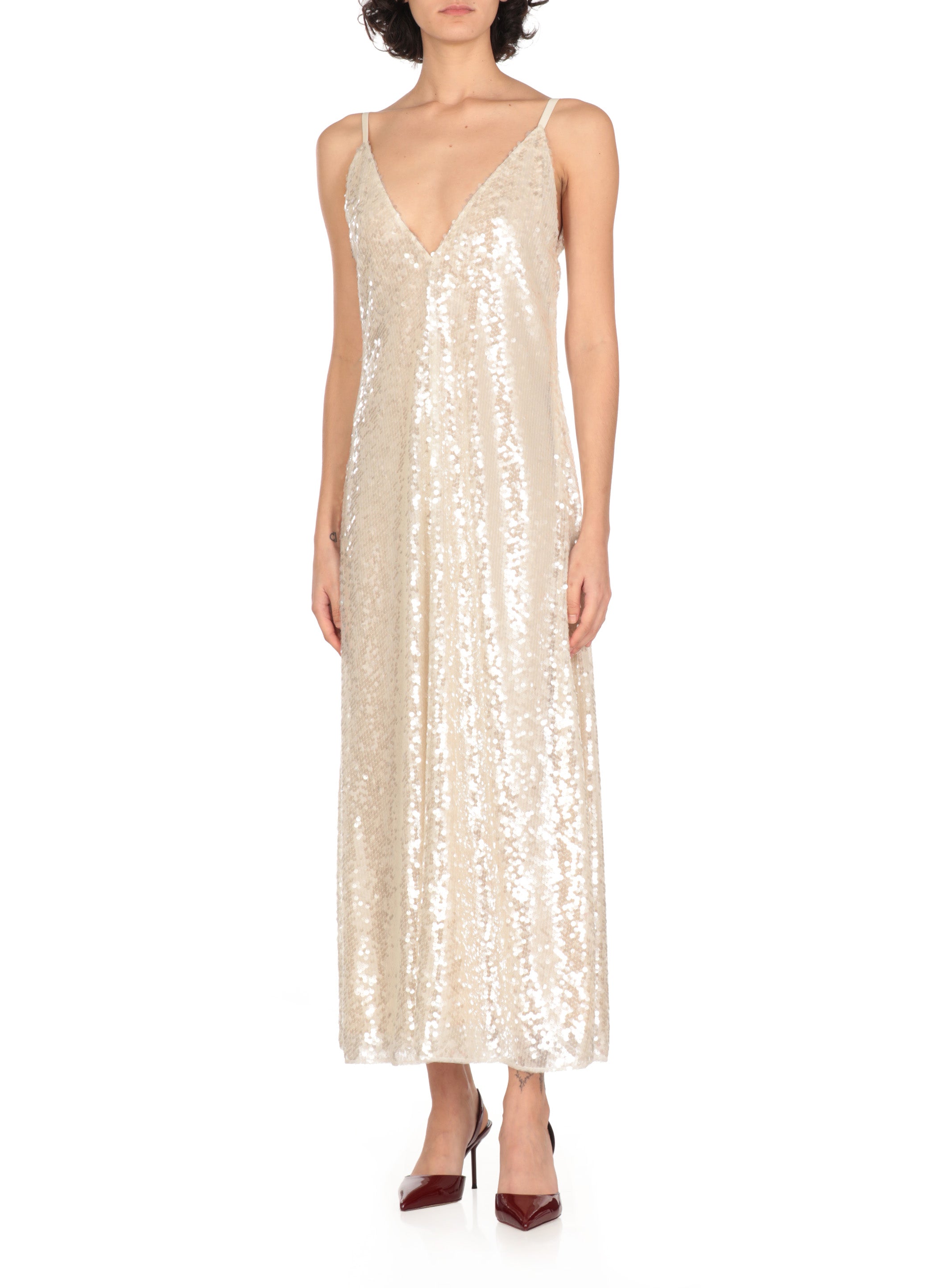 Philosophy By Lorenzo Serafini Dresses Ivory Polyester Elastane