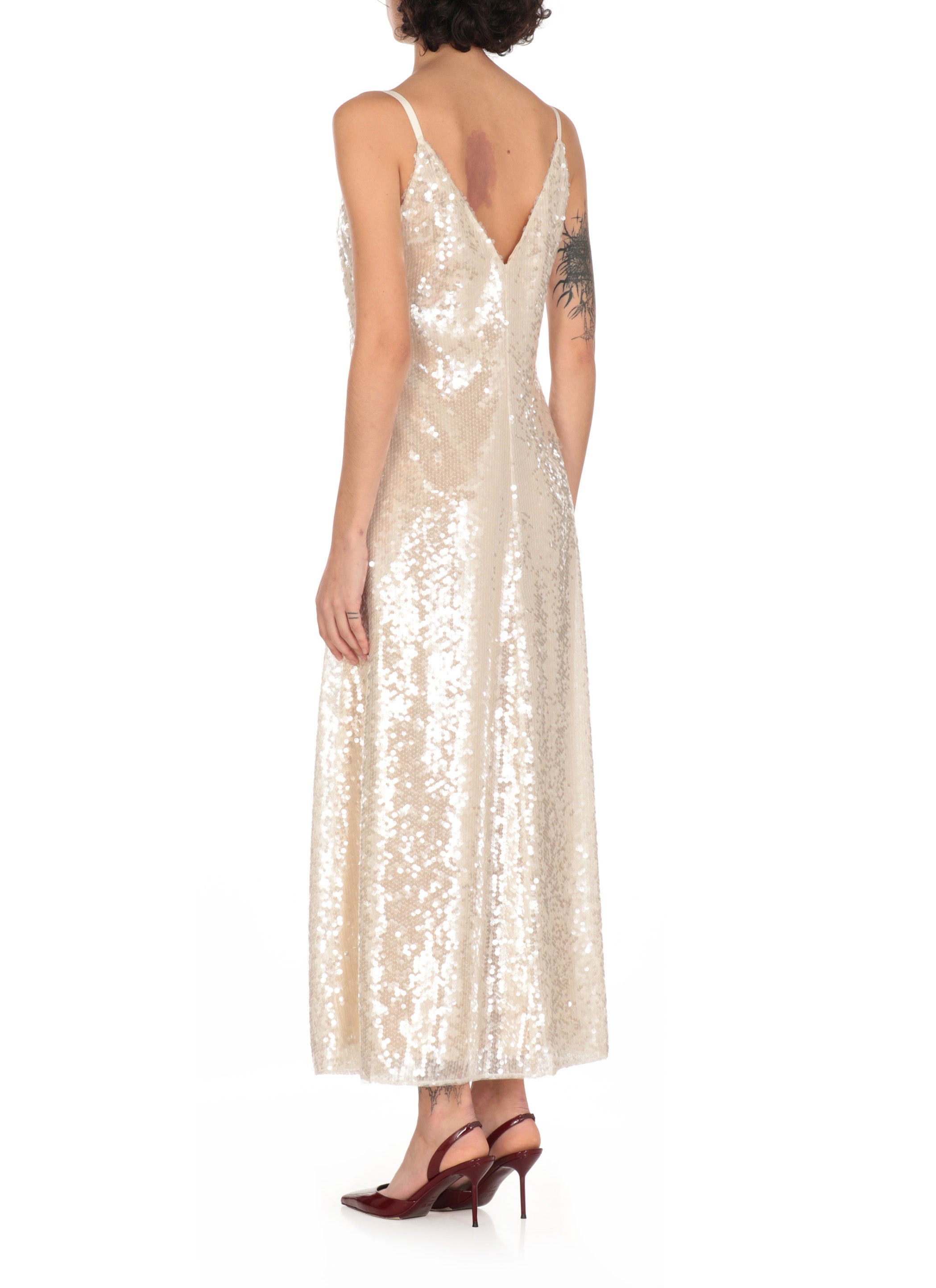 Philosophy By Lorenzo Serafini Dresses Ivory Polyester Elastane