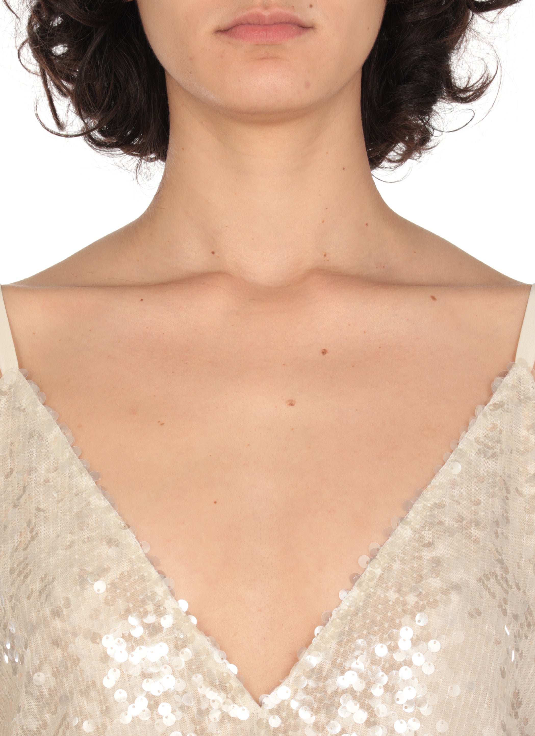 Philosophy By Lorenzo Serafini Dresses Ivory Polyester Elastane