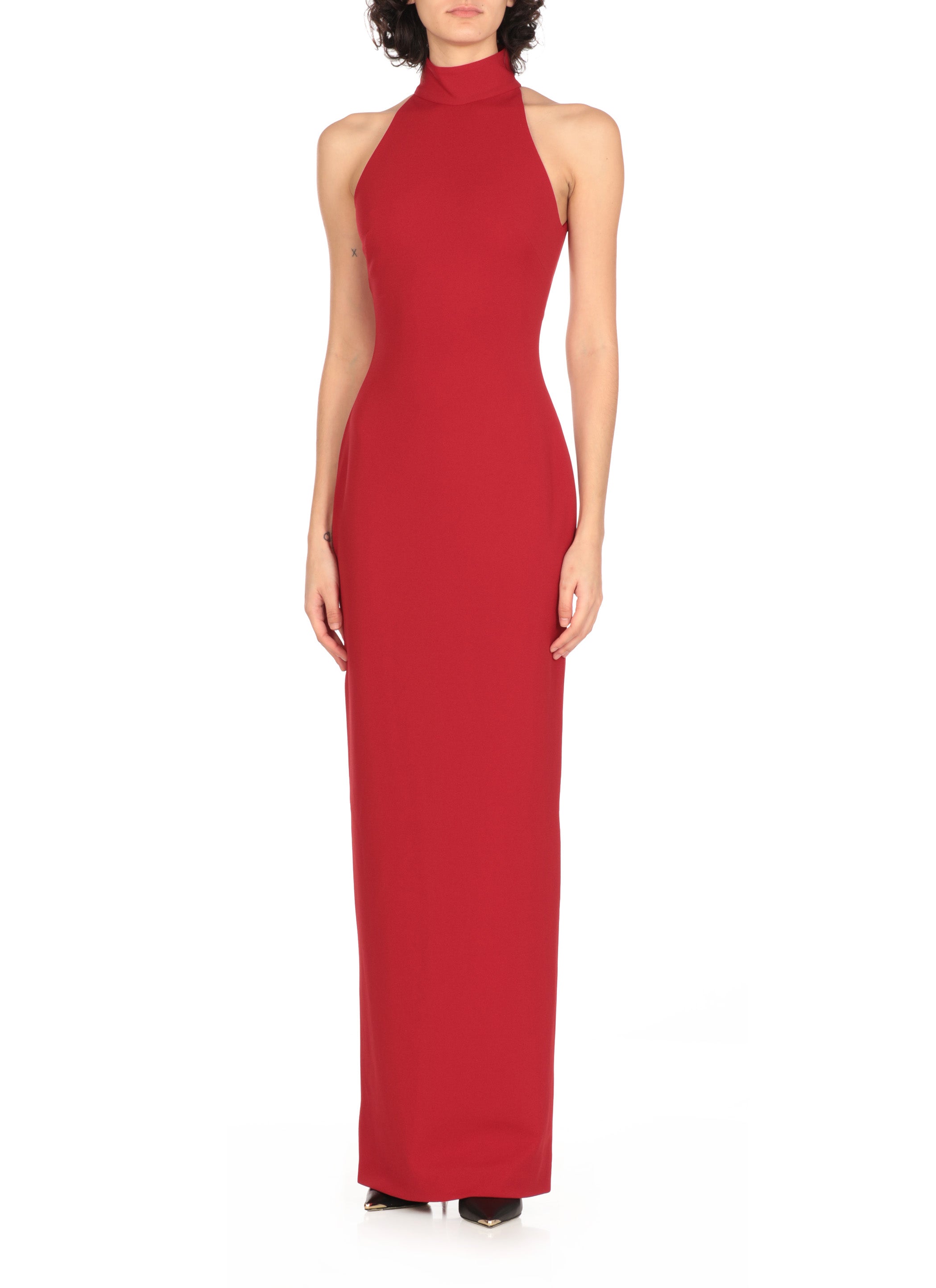Solace London Dresses Red Polyester Elastane