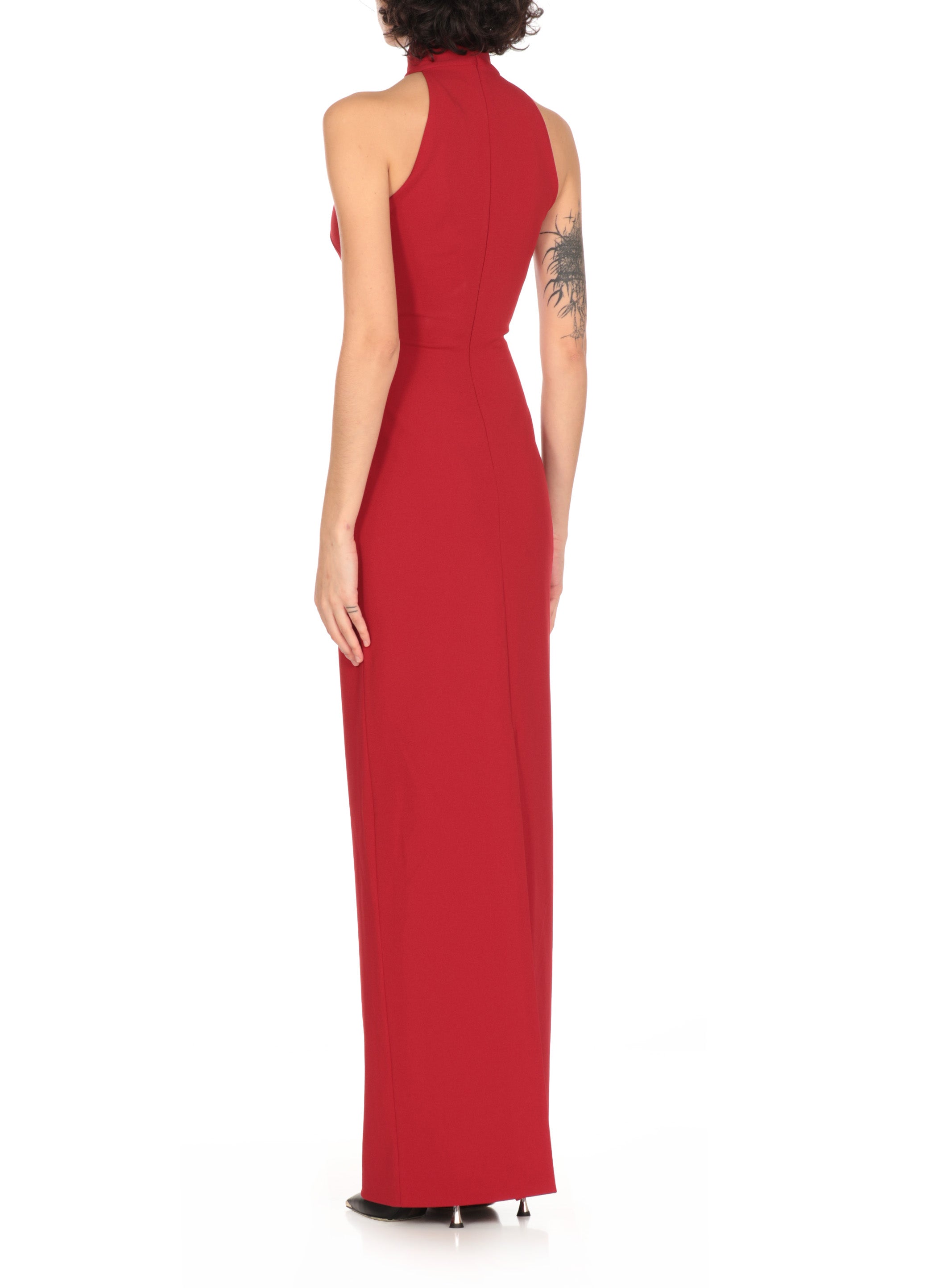 Solace London Dresses Red Polyester Elastane