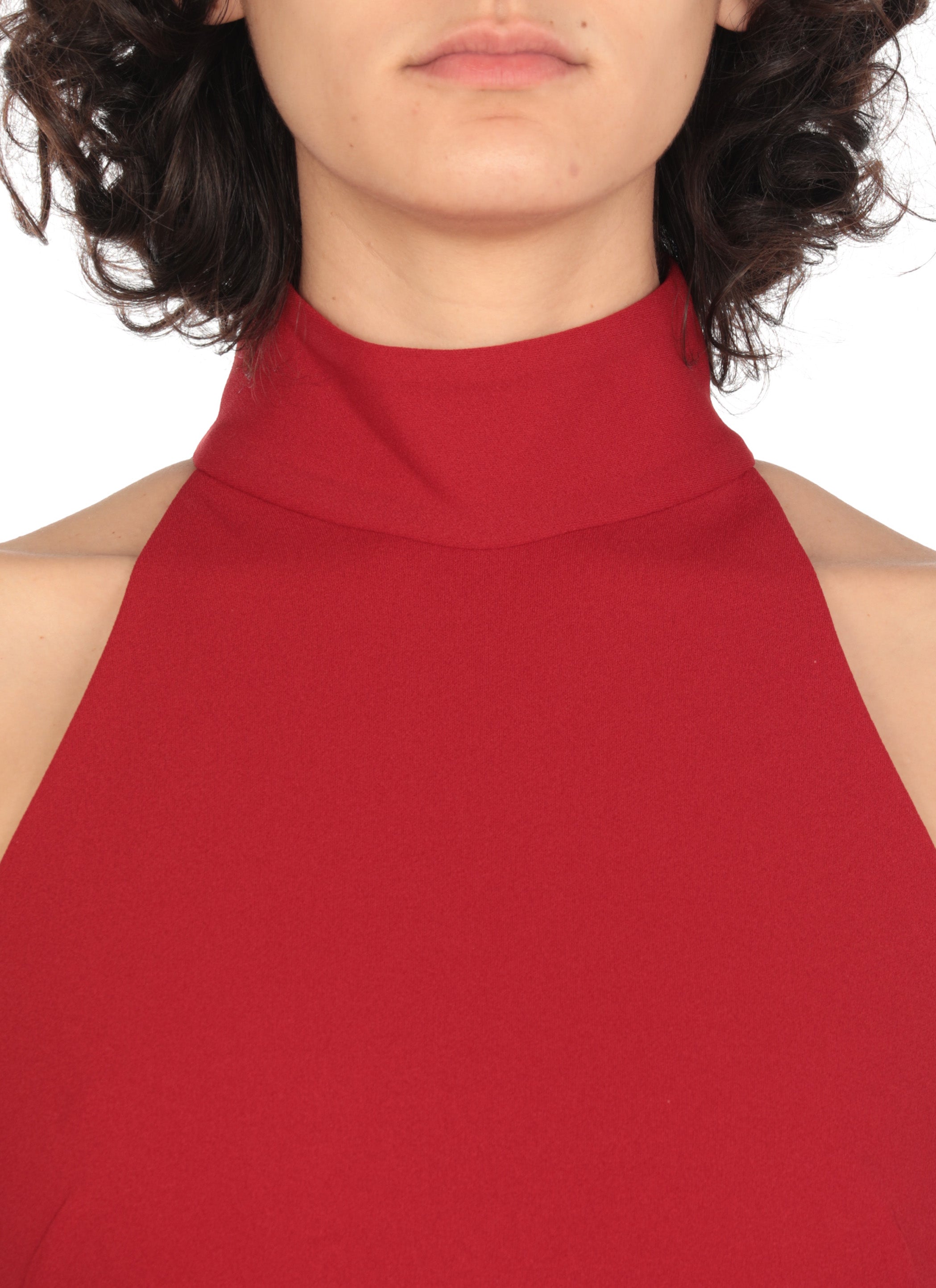 Solace London Dresses Red Polyester Elastane
